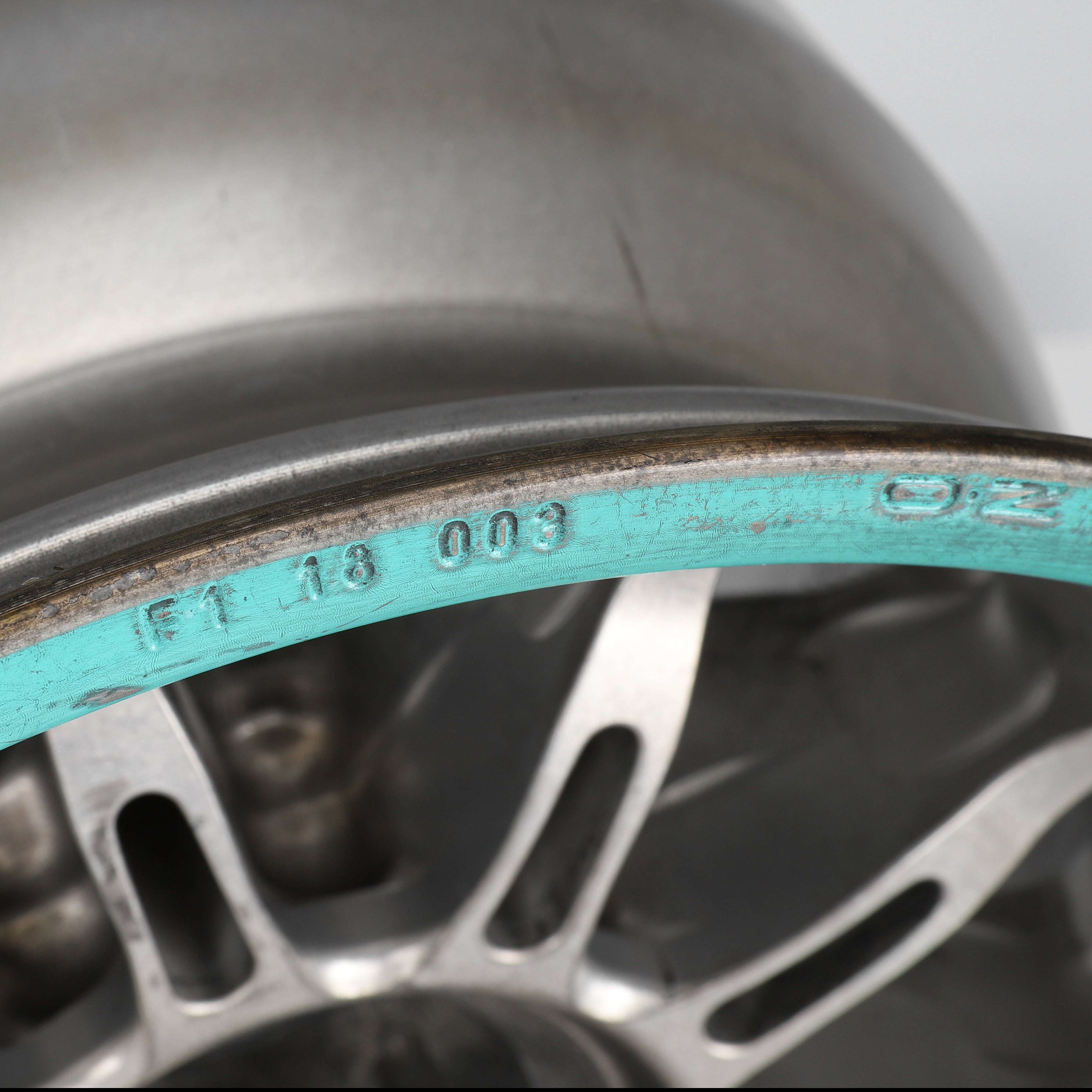 Lewis Hamilton 2018 Mercedes-AMG Petronas F1 Team Front Wheel Rim Table