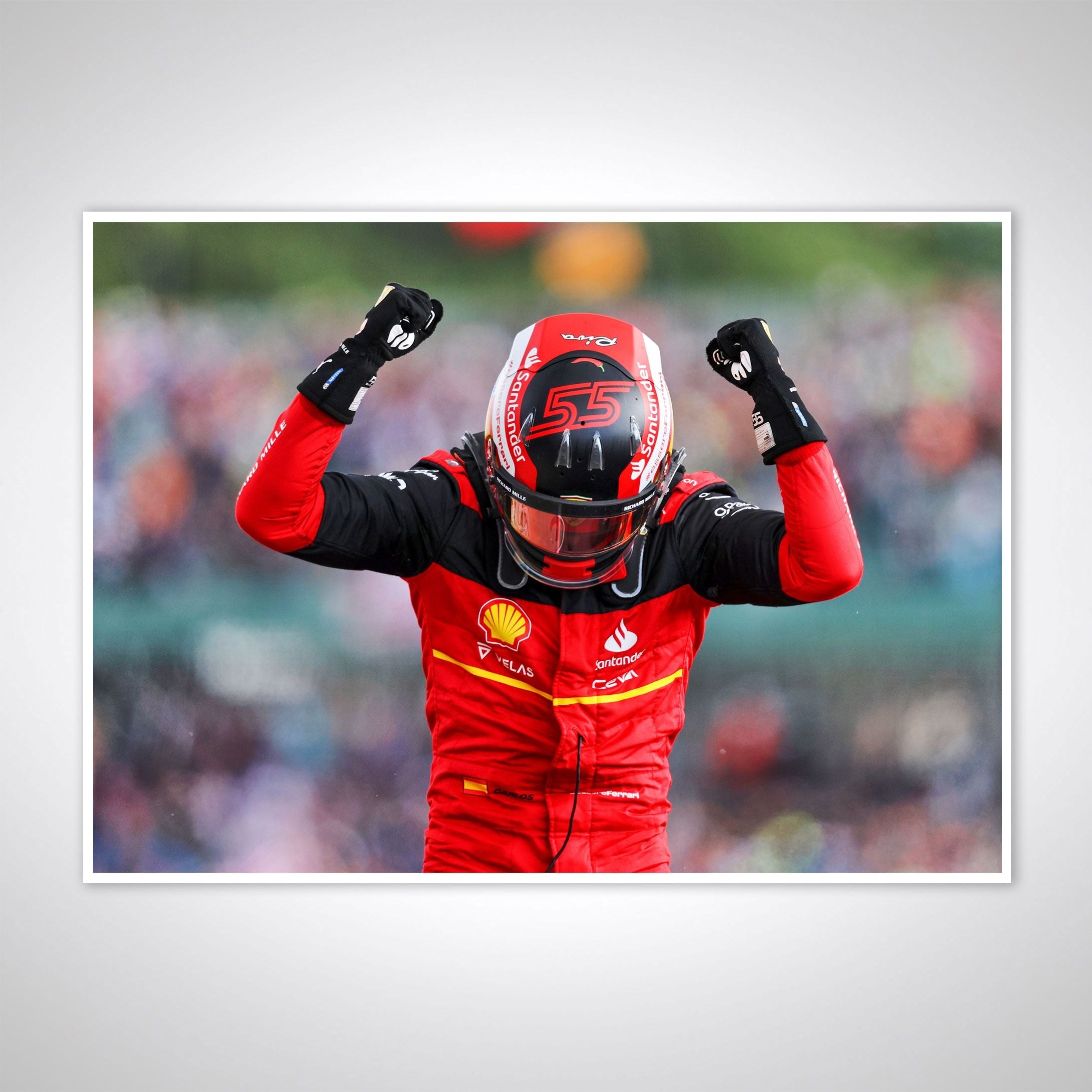 Carlos Sainz 2022 Celebrations Print – British GP