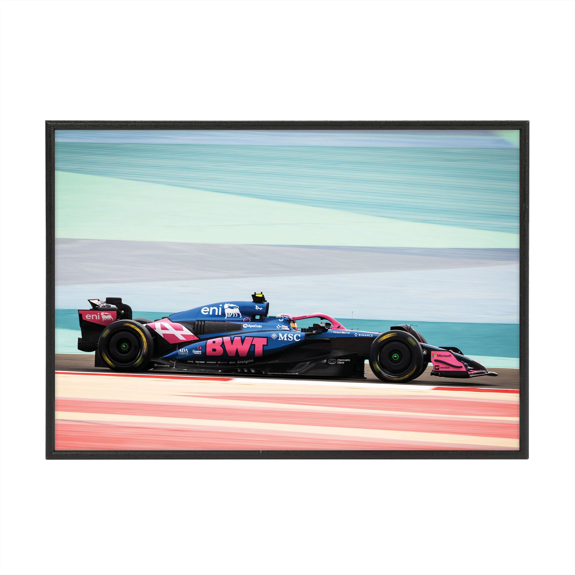 Jack Doohan 2025 BWT Alpine Formula One Team Box Frame Print - Pre-Season Testing