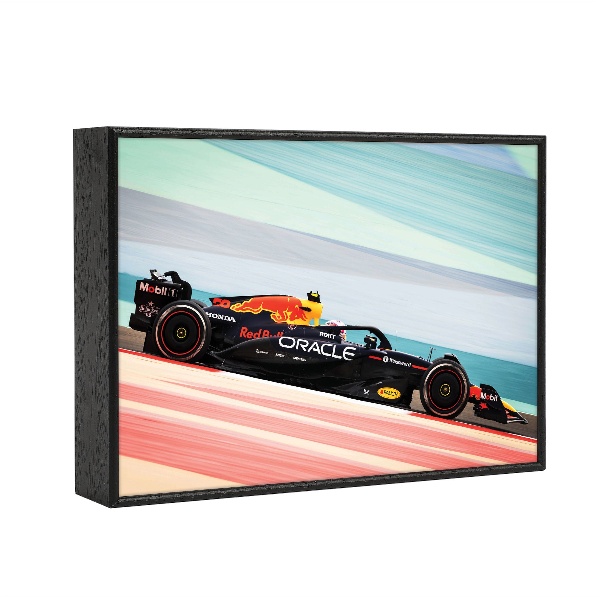 Liam Lawson 2025 Oracle Red Bull Racing Box Frame Print - Pre-Season Testing