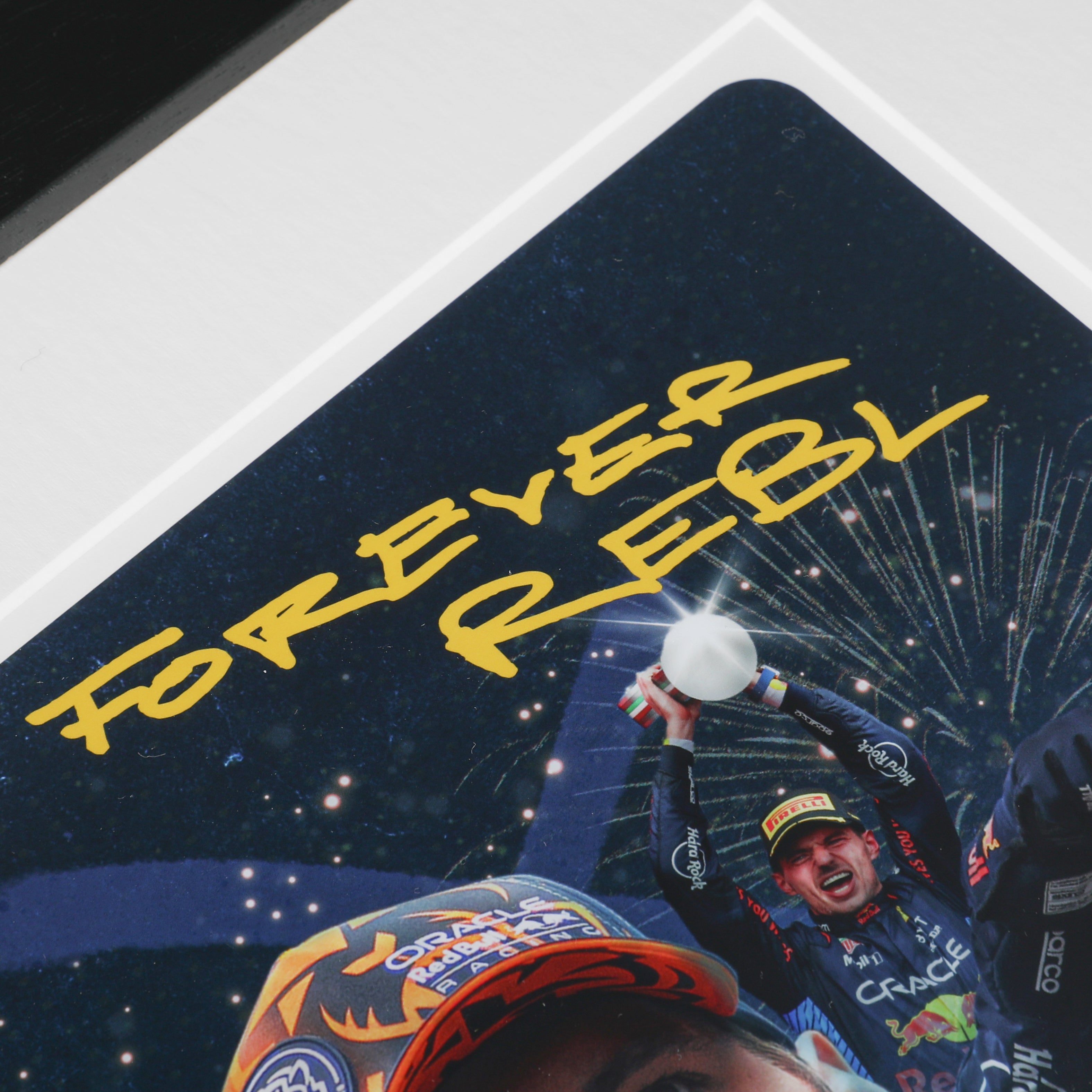 Max Verstappen 2024 'World Champion' Oracle Red Bull Racing Framed Artwork