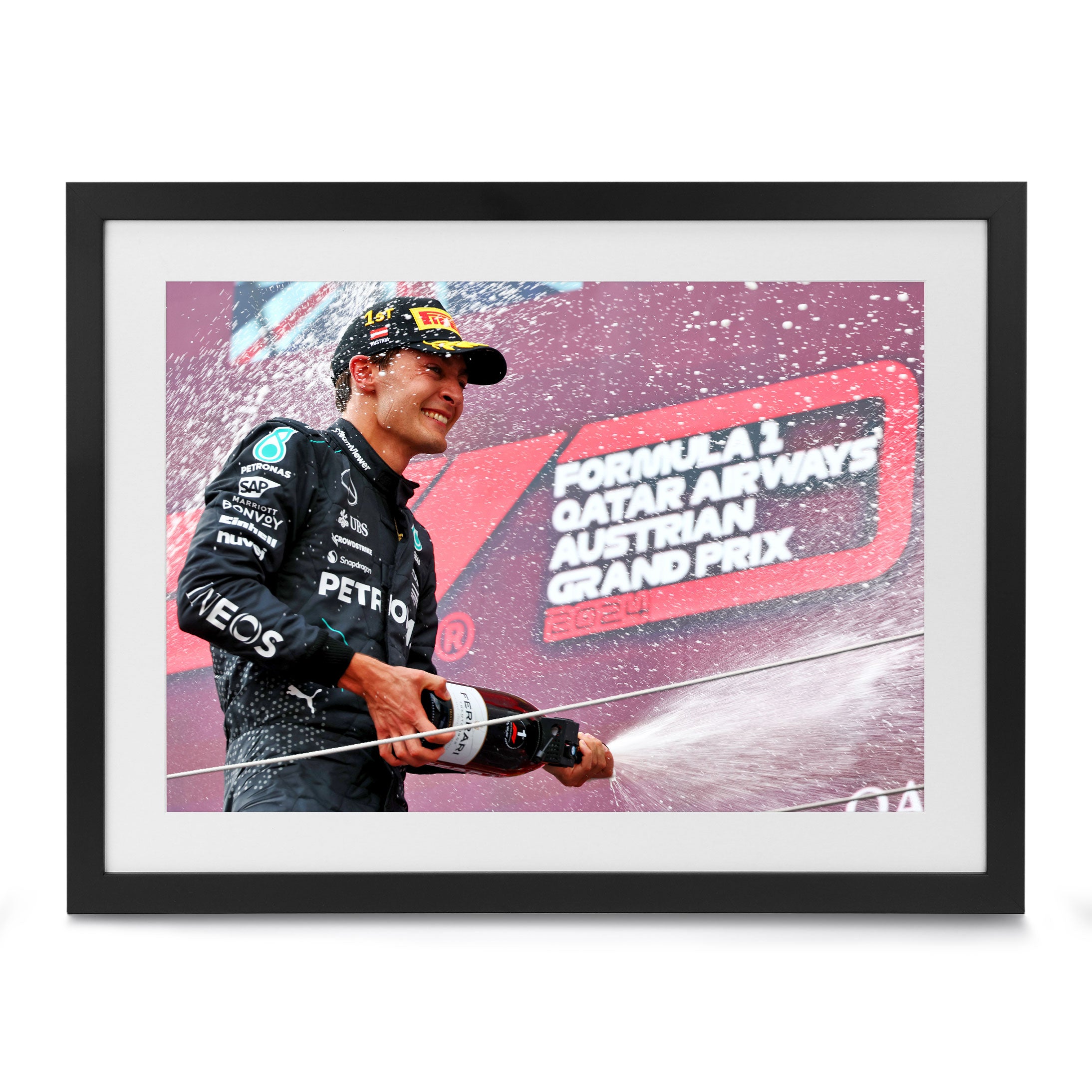 George Russell 2024 Mercedes-AMG Petronas F1 Team Print - Austrian GP