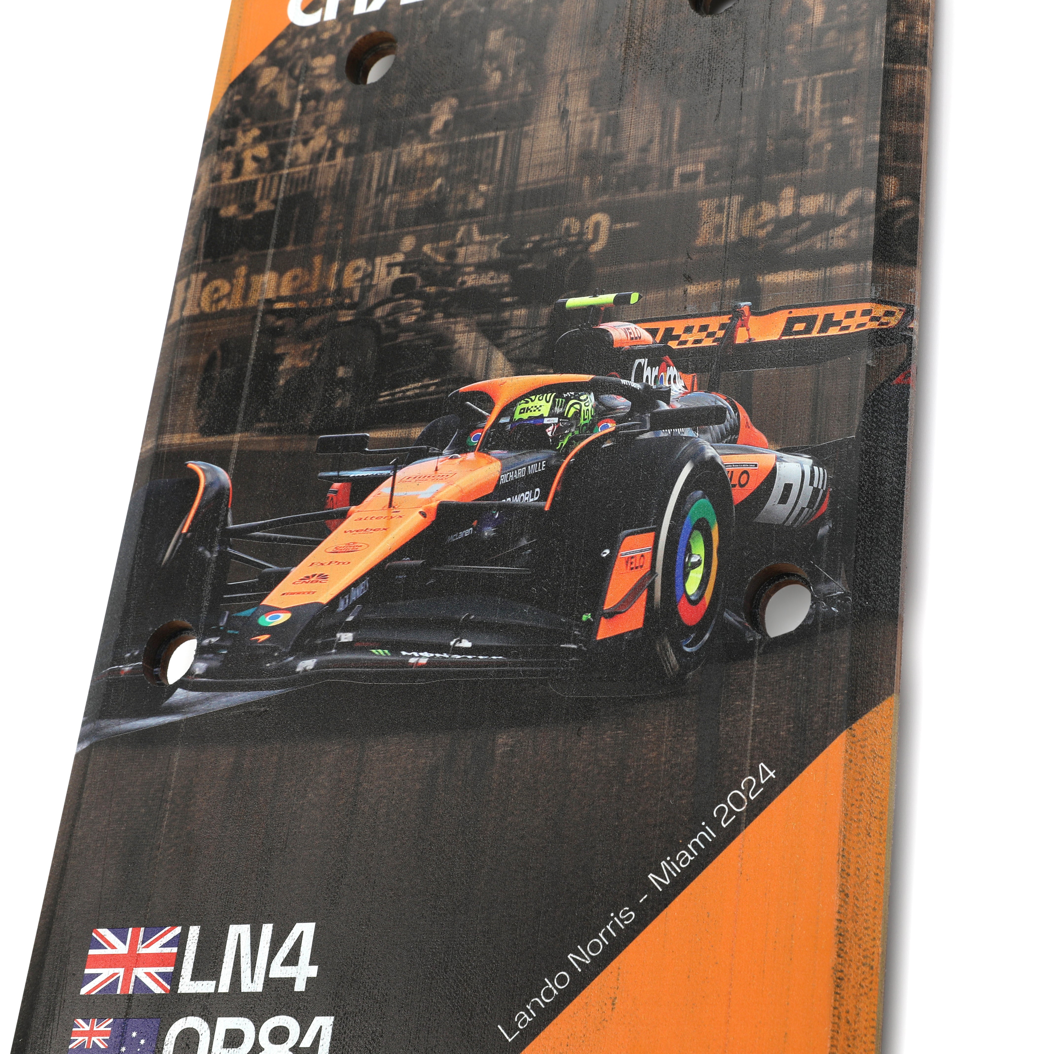 McLaren F1 Team MCL38 2024 'Constructors Champions' Skid Block Wall Art