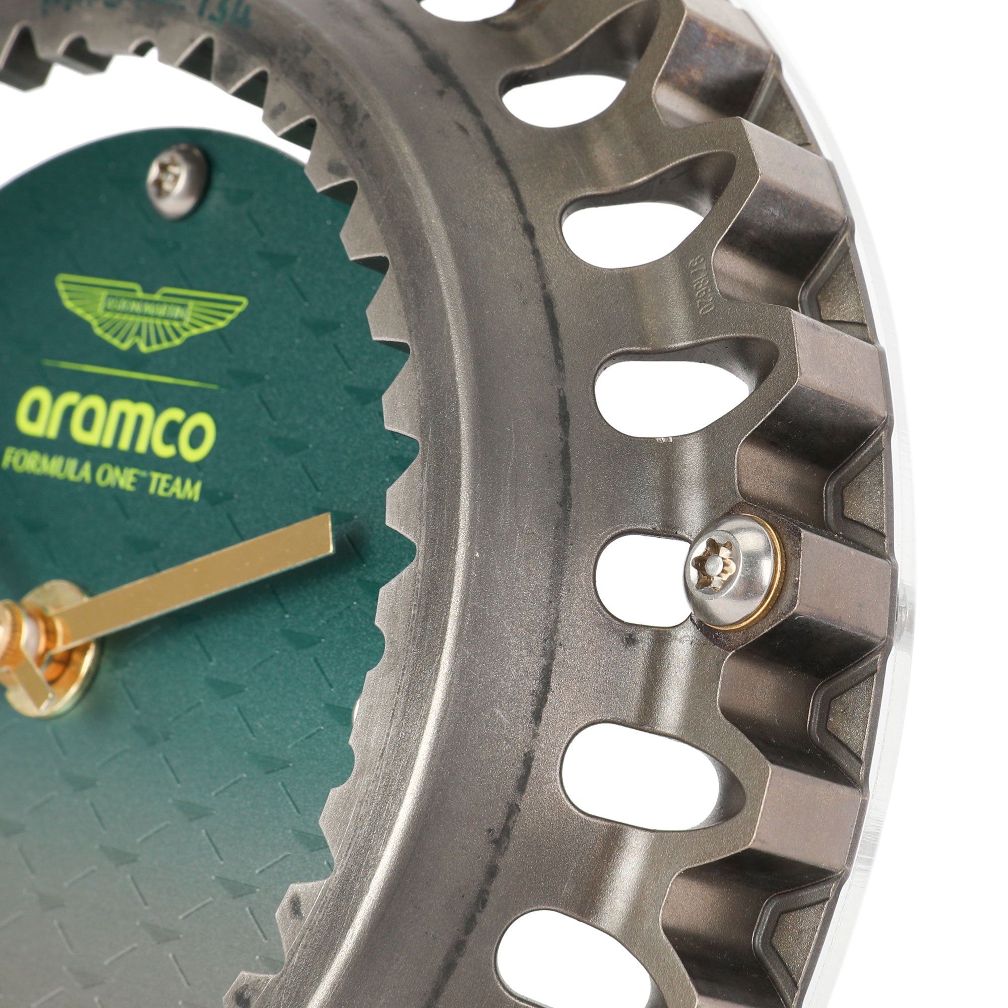 Aston Martin Aramco F1 Team Brake Disc Bell Clock