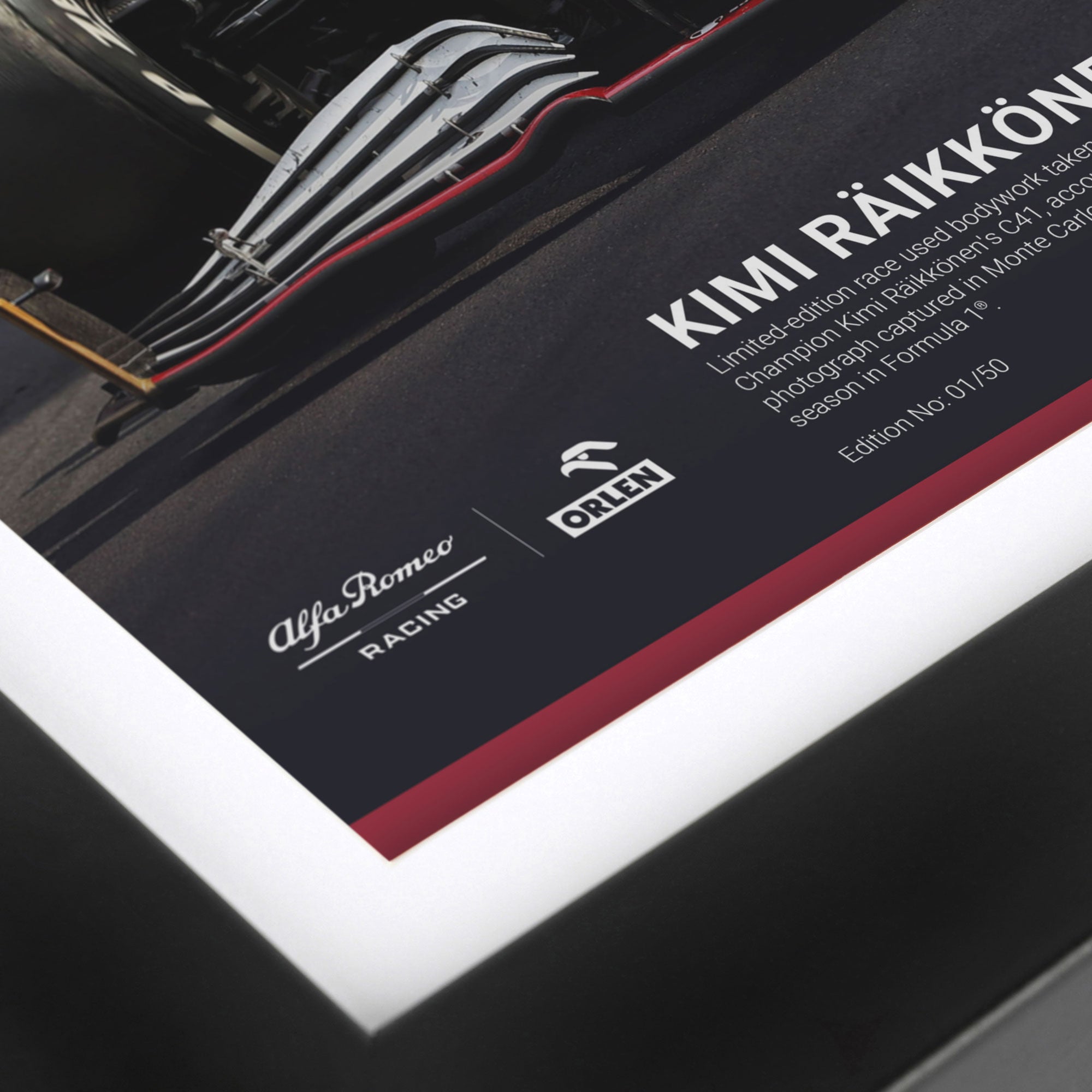Limited-Edition Kimi Räikkönen 2021 Bodywork & Photo - Monte Carlo