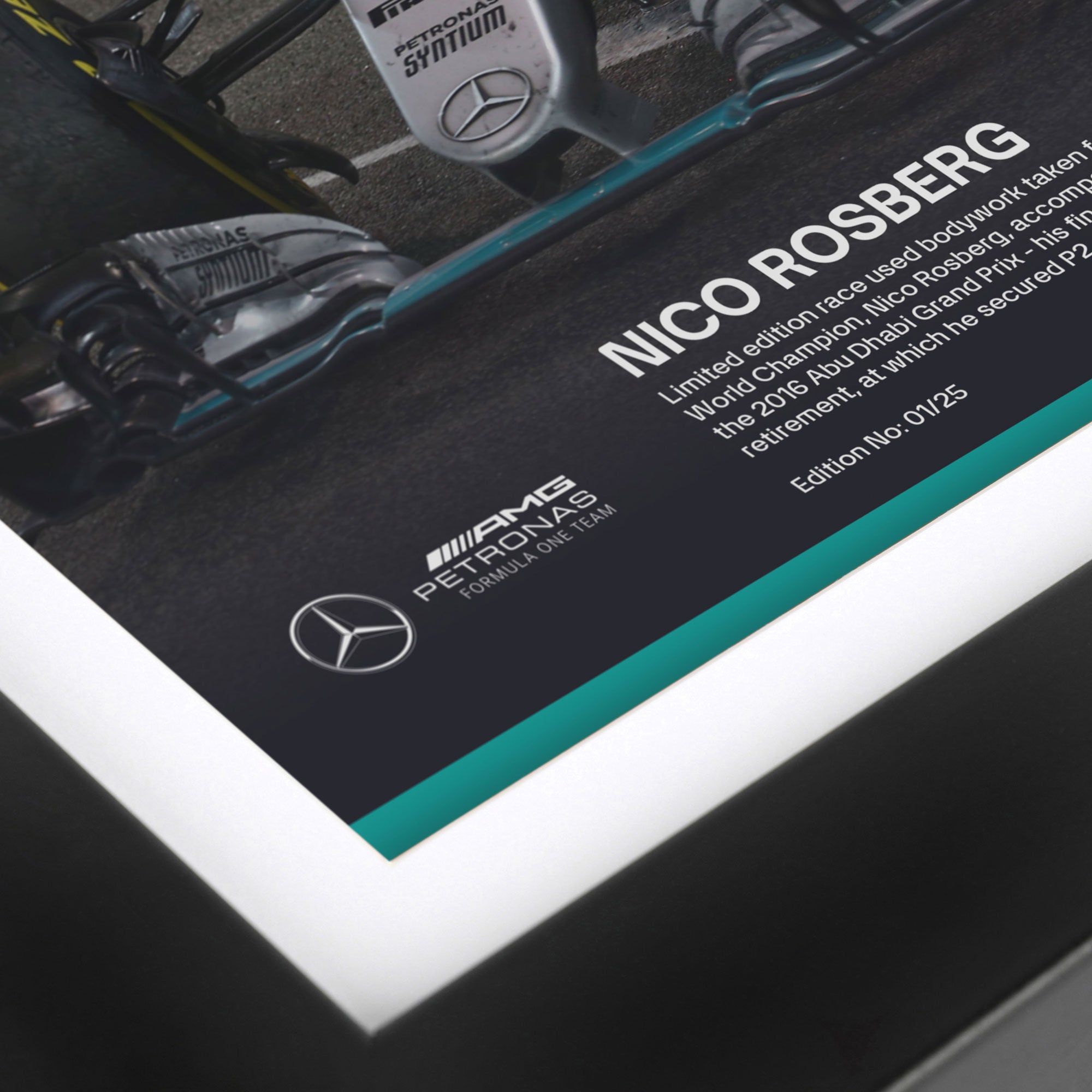 Limited-Edition Nico Rosberg 2016 Bodywork & Photo – Abu Dhabi GP