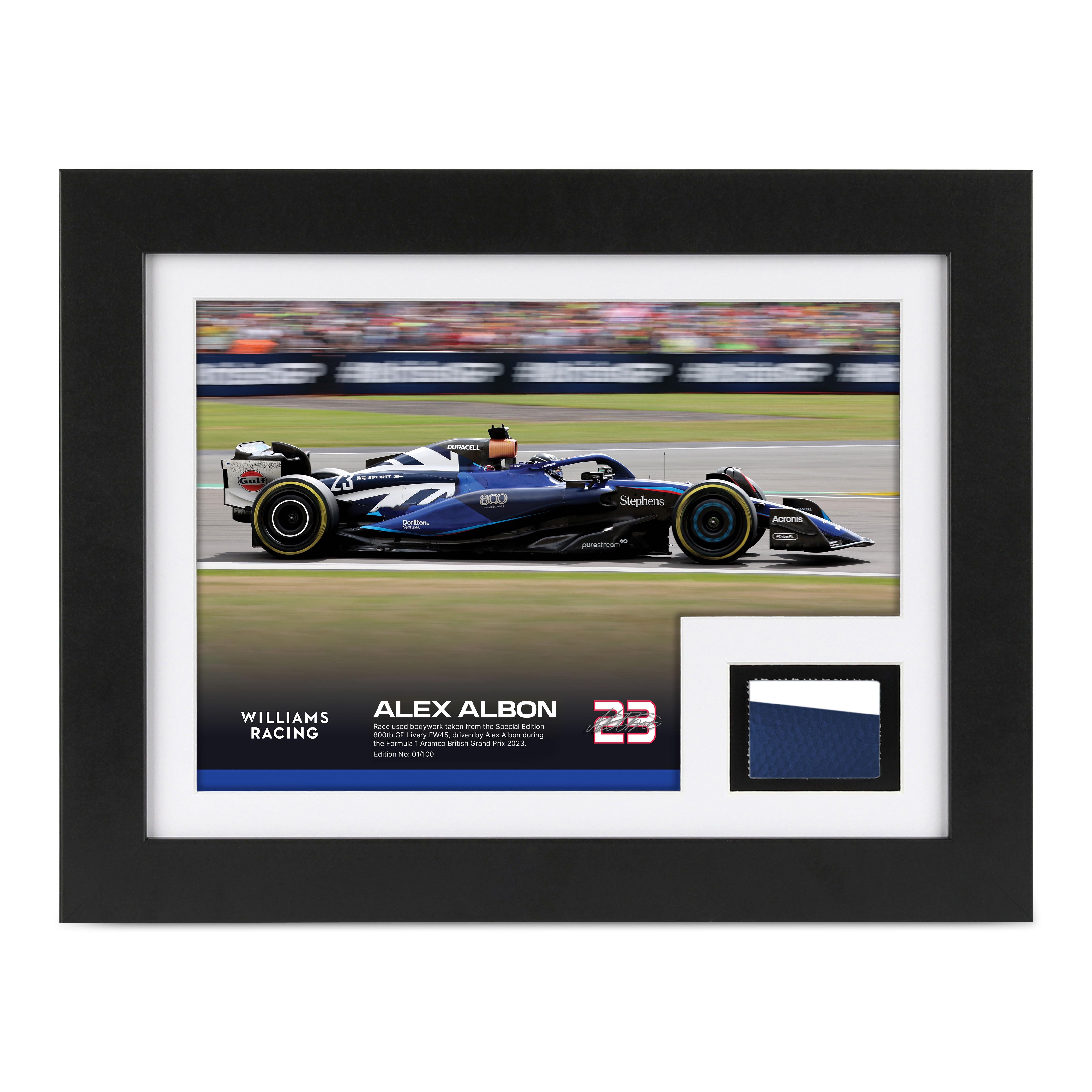 Limited-Edition Alex Albon 2023 ‘Williams’ 800th Grand Prix’ Bodywork & Photo