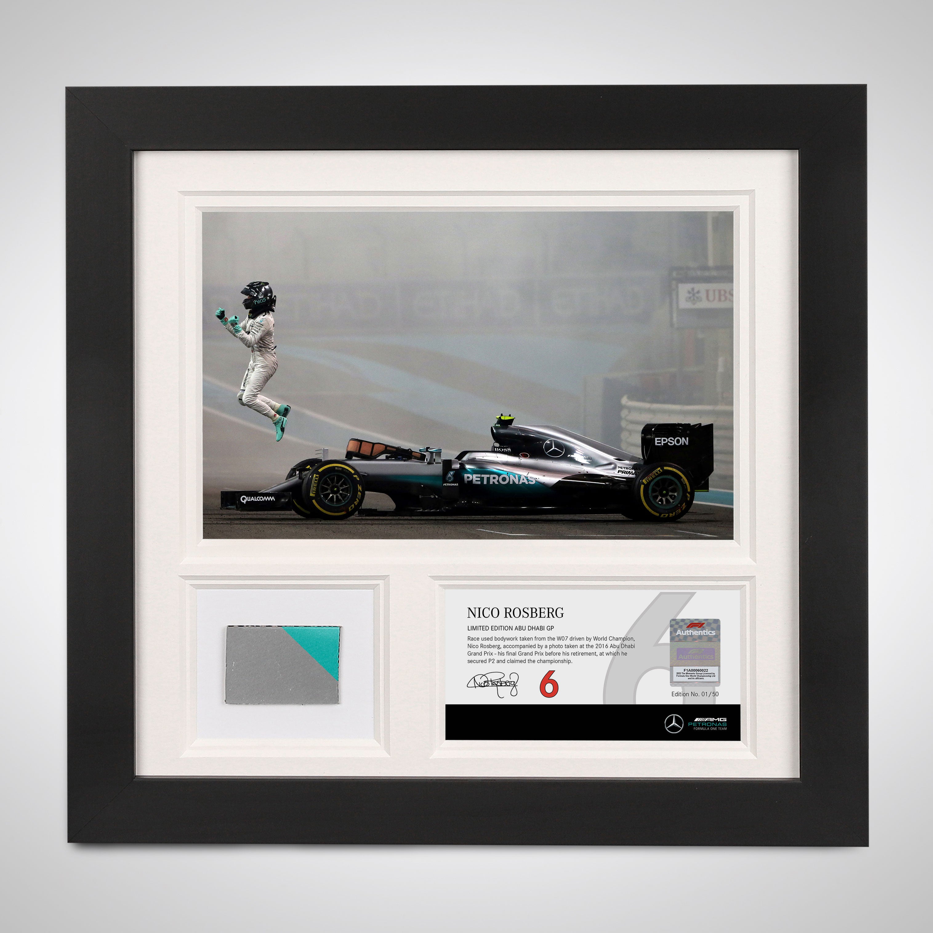 Lewis Hamilton 2014 Limited Edition Poster  Official Mercedes-AMG PETRONAS  F1 Team Store