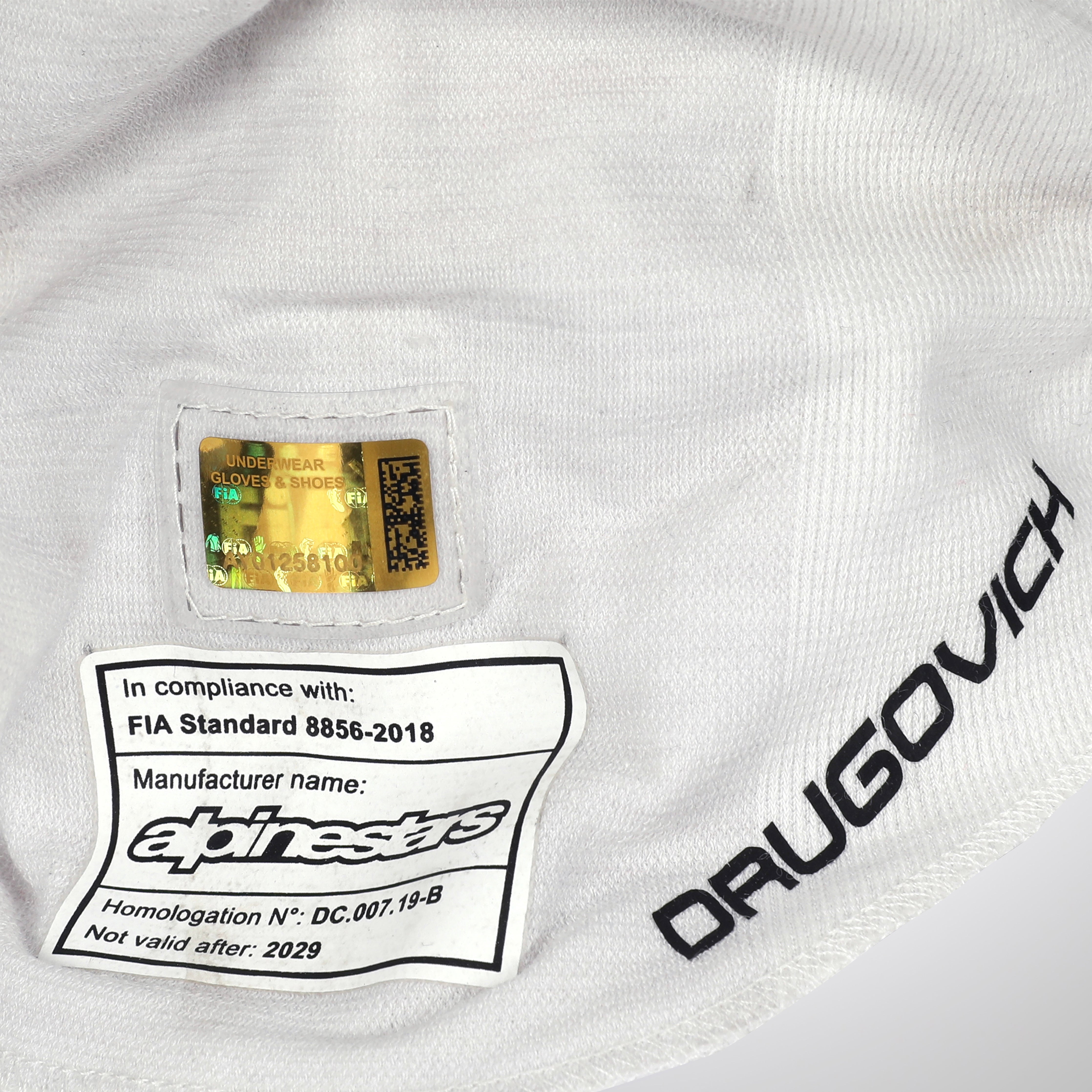 Felipe Drugovich 2023 Race Spec Aston Martin Balaclava