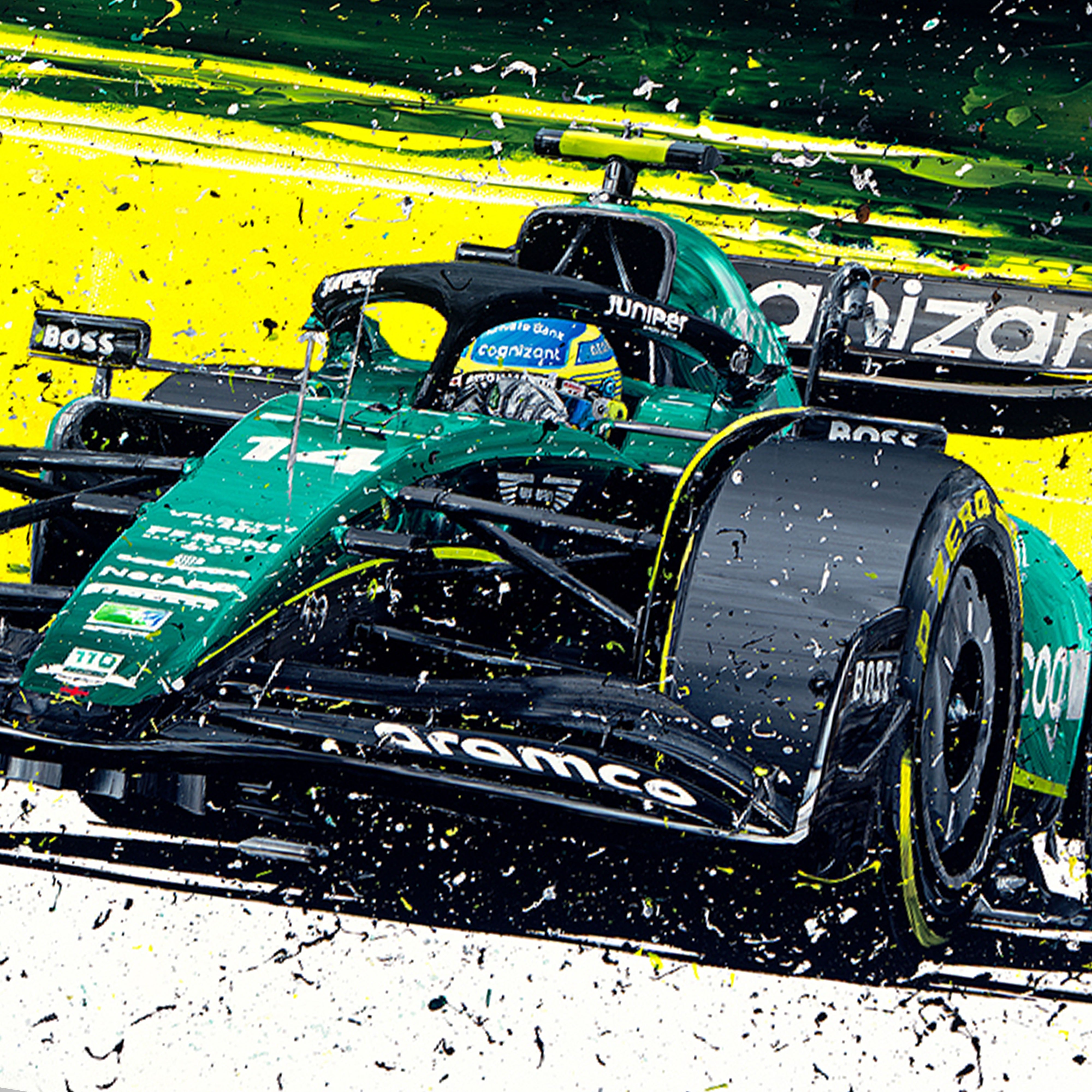 Fernando Alonso 2023 F1 Art - Limited Edition Print