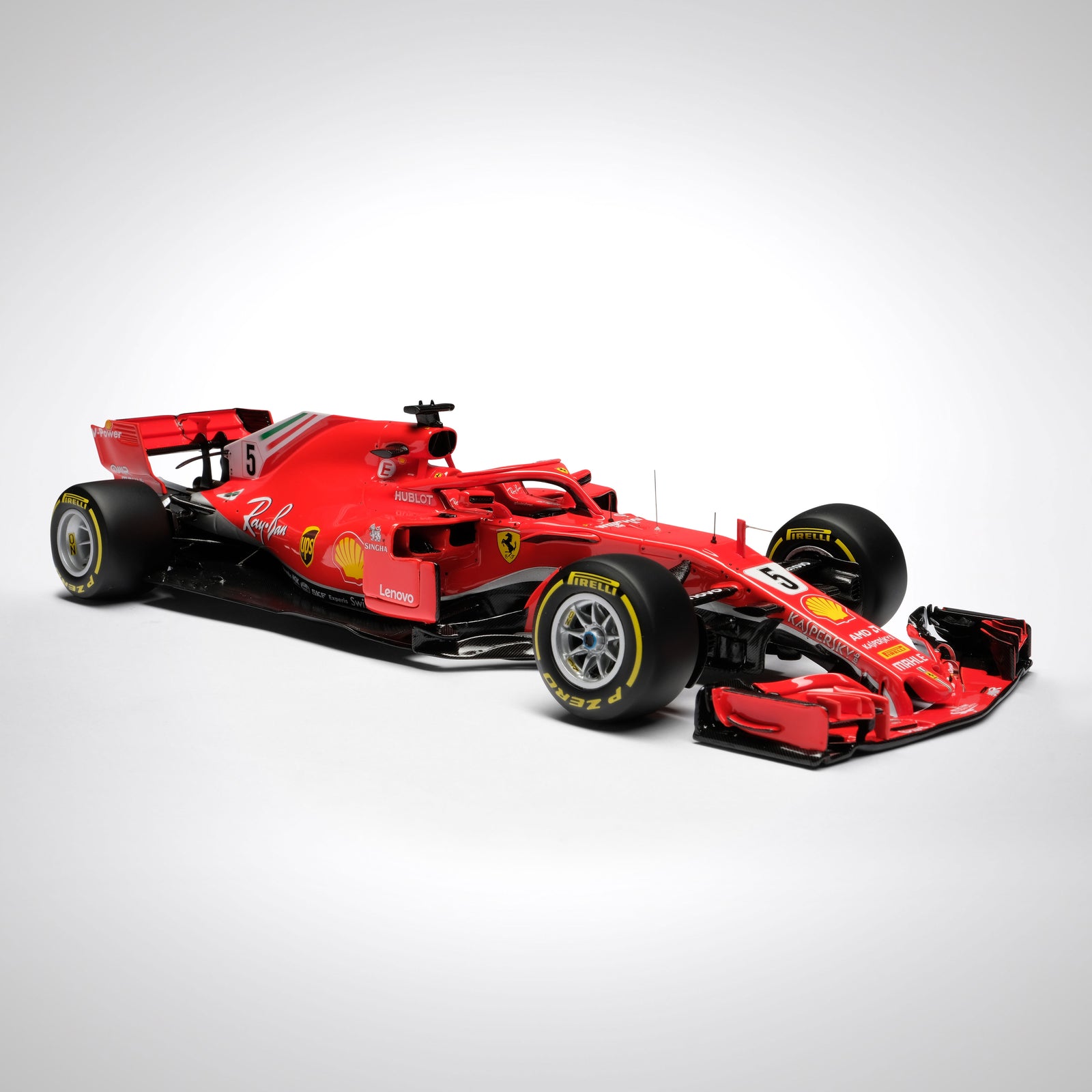 Sebastian Vettel 2018 Scuderia Ferrari Sf71h 1:18 Scale Model