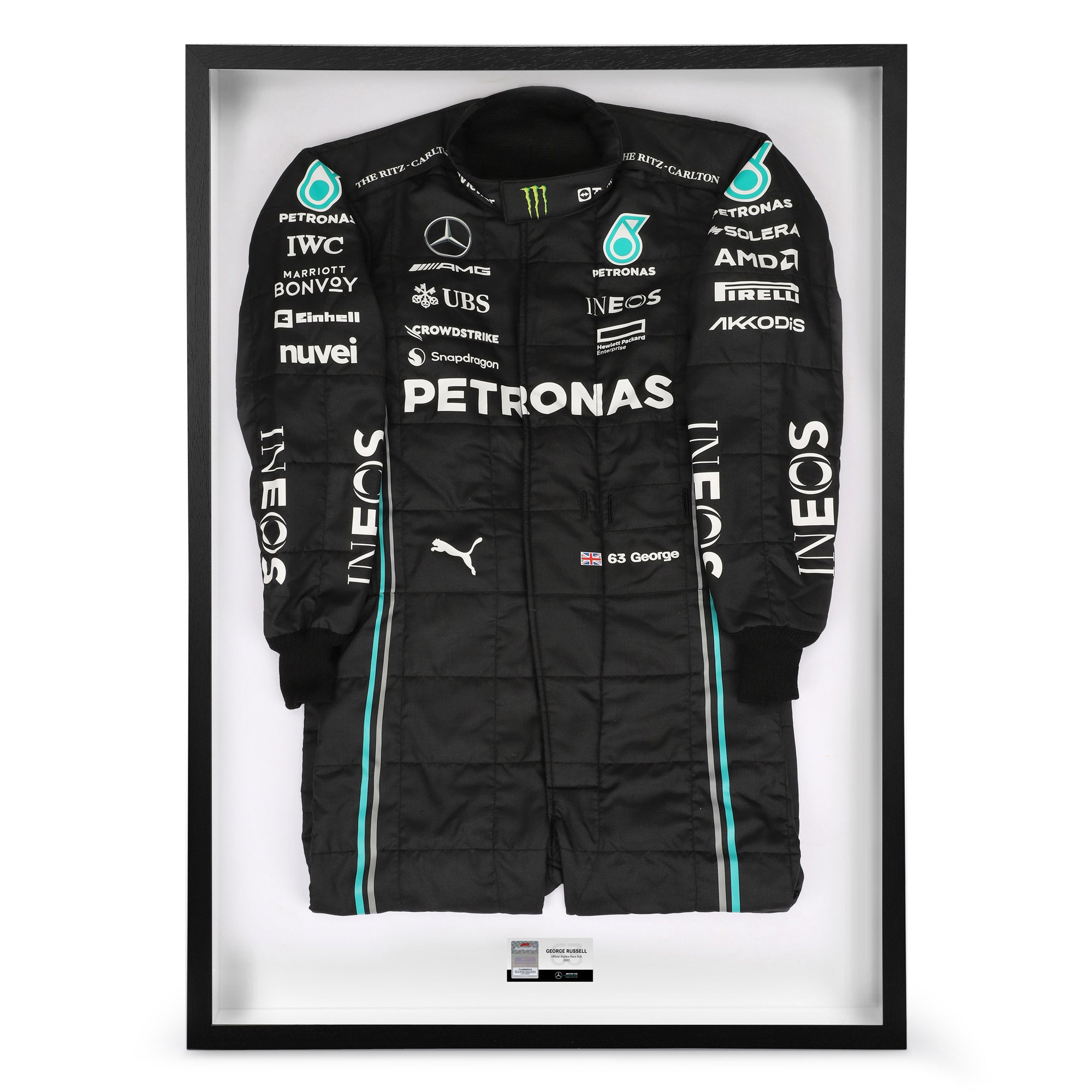 Officially Licensed 2023 Mercedes-AMG Petronas F1 Team Race Suit -  George Russell Edition