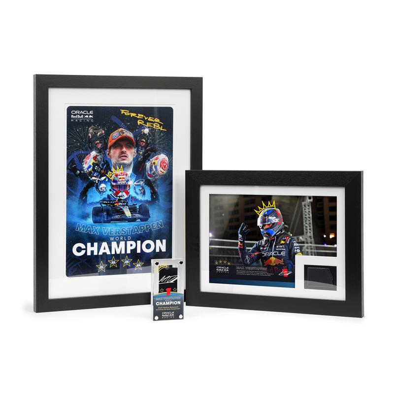 Max Verstappen 2024 'World Champion' Oracle Red Bull Racing Framed Artwork