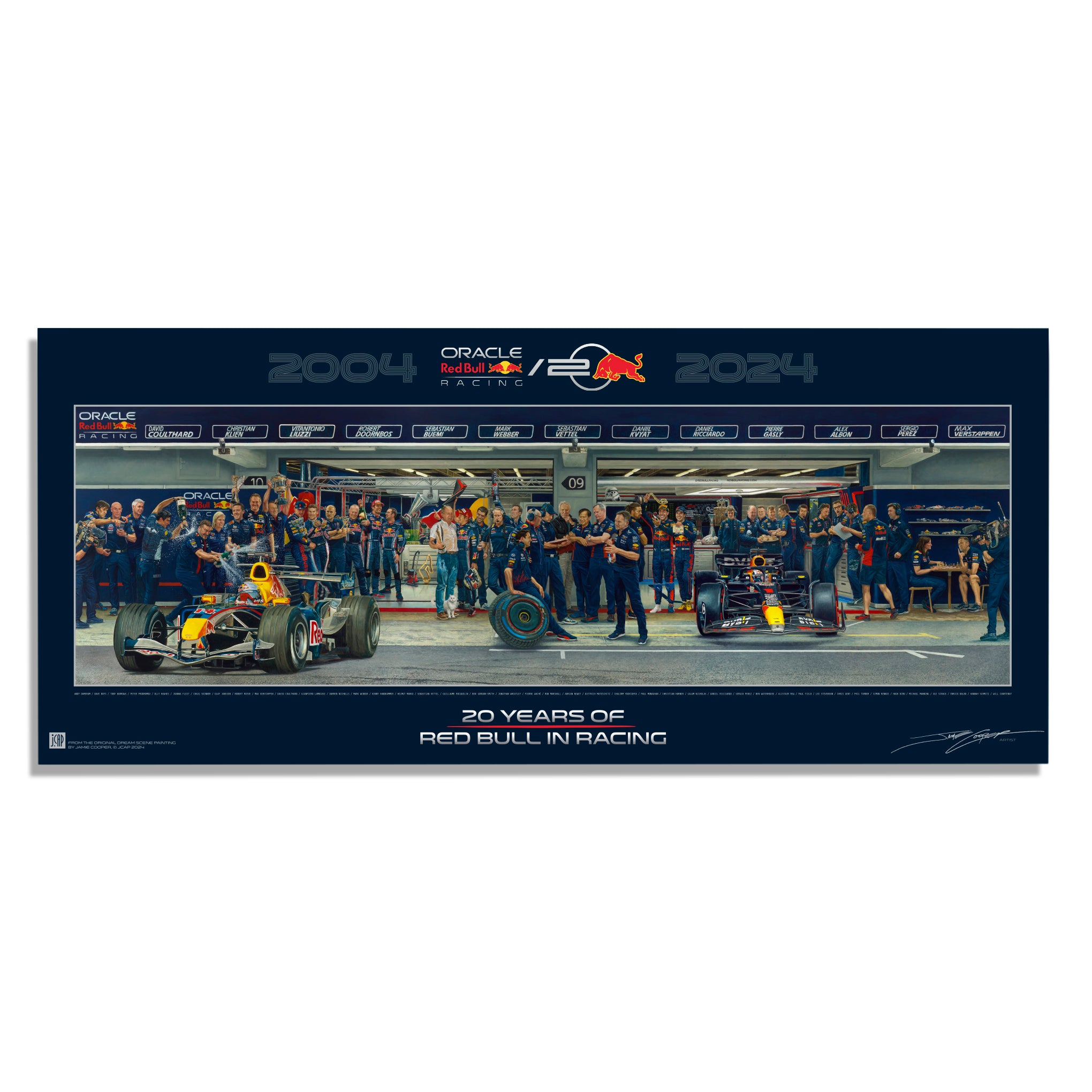 Red Bull Racing’s 20th Anniversary ‘Dream Scene’ - Jamie Cooper Print