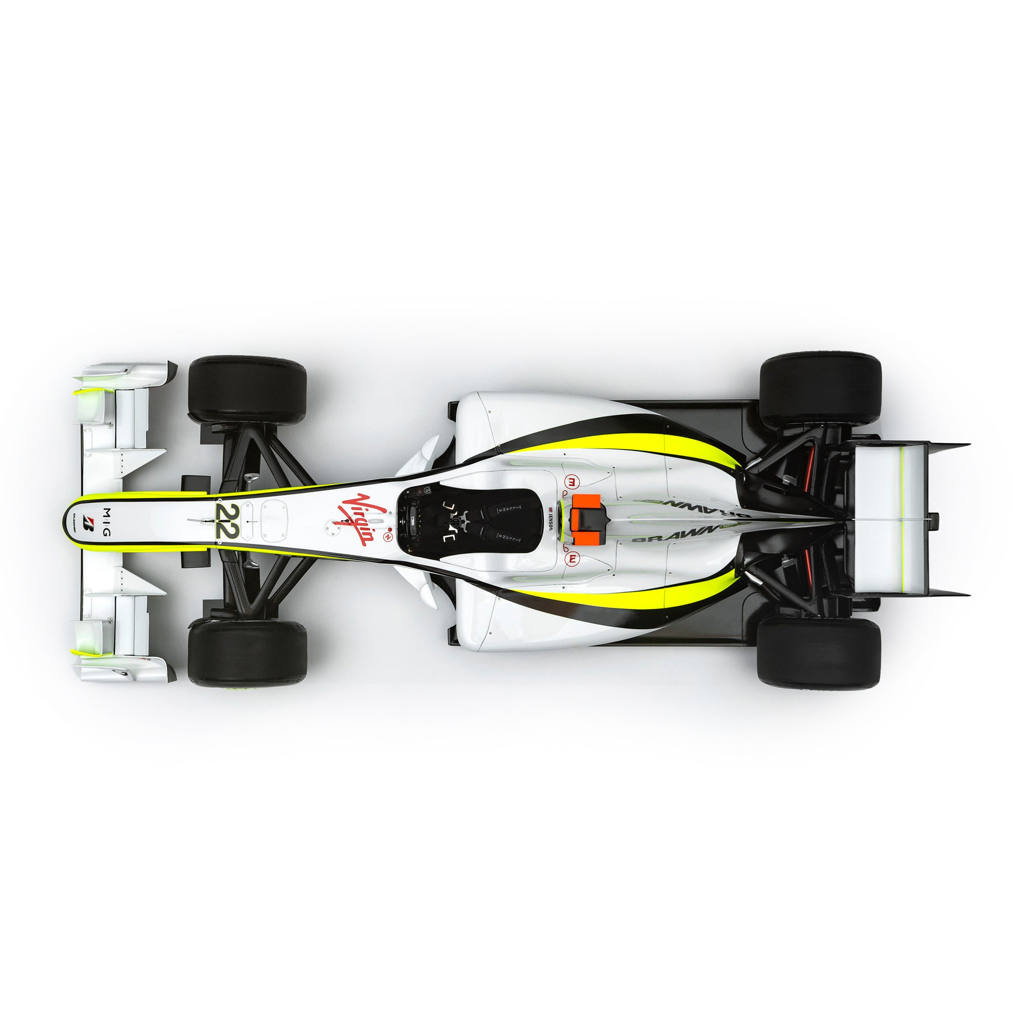 Jenson Button 2009 Brawn GP BGP 001 1:8 Scale Model – Monte Carlo