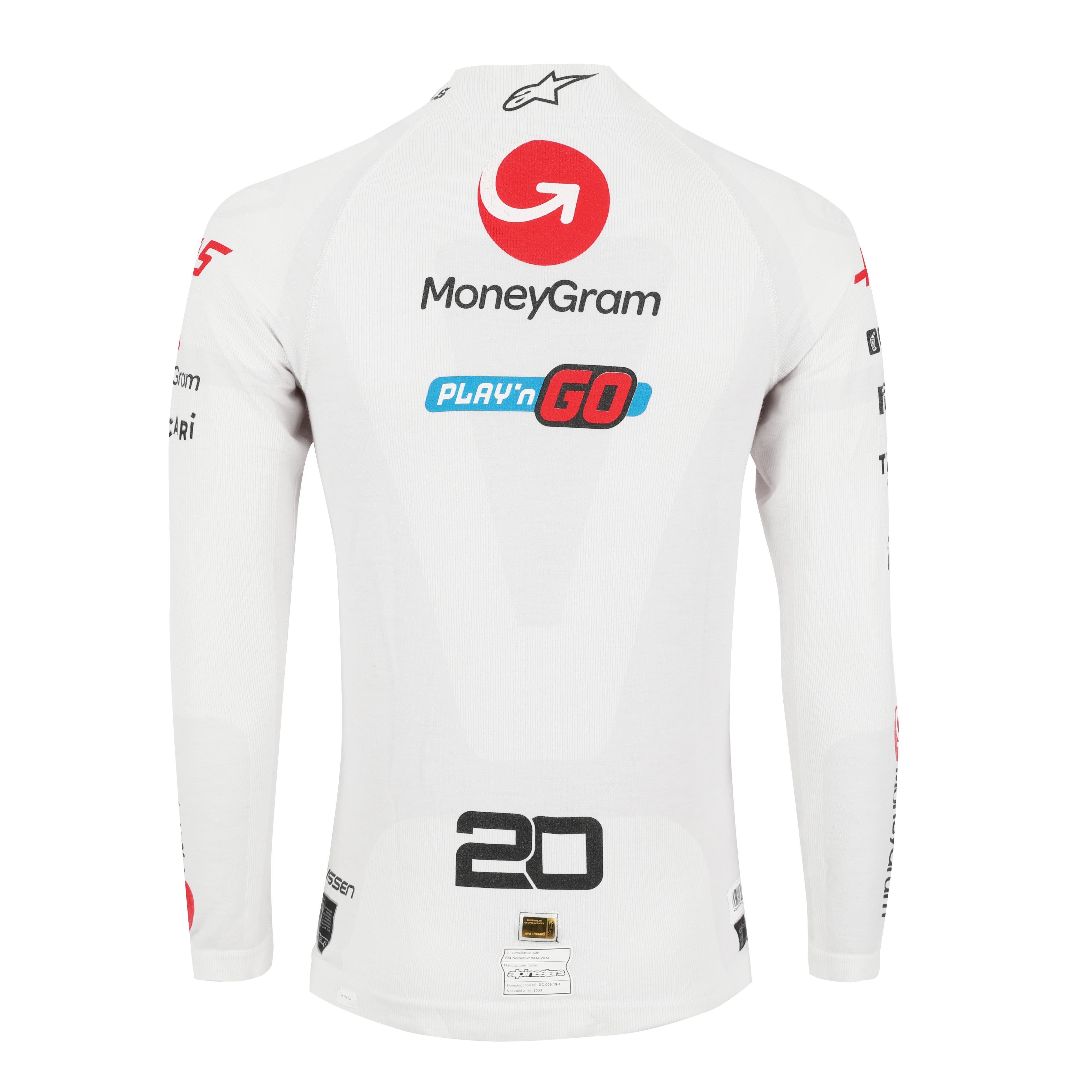 Kevin Magnussen Signed 2024 Moneygram Haas F1 Team Race Used Nomex - Abu Dhabi GP