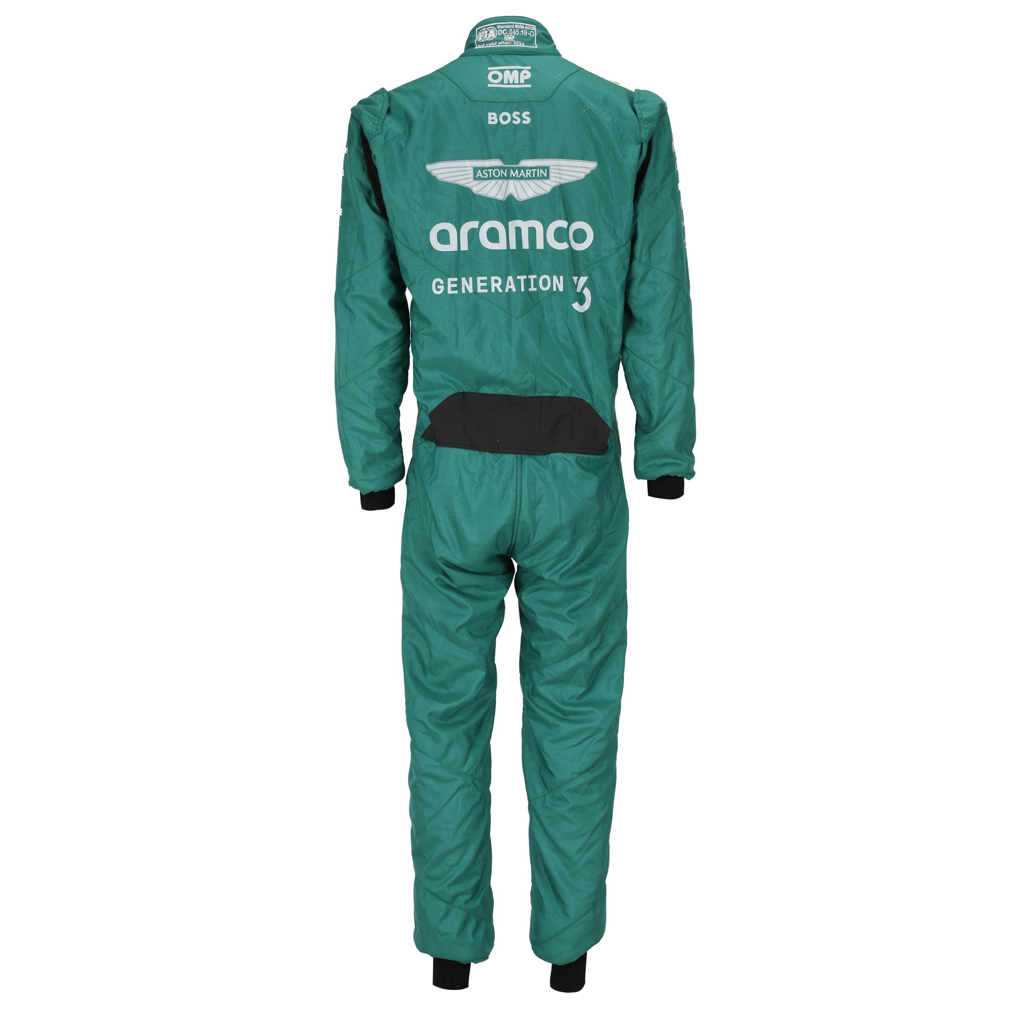 Lance Stroll Signed 2024 Aston Martin Aramco Formula One Team Grand Prix Used Race Suit - USA GP