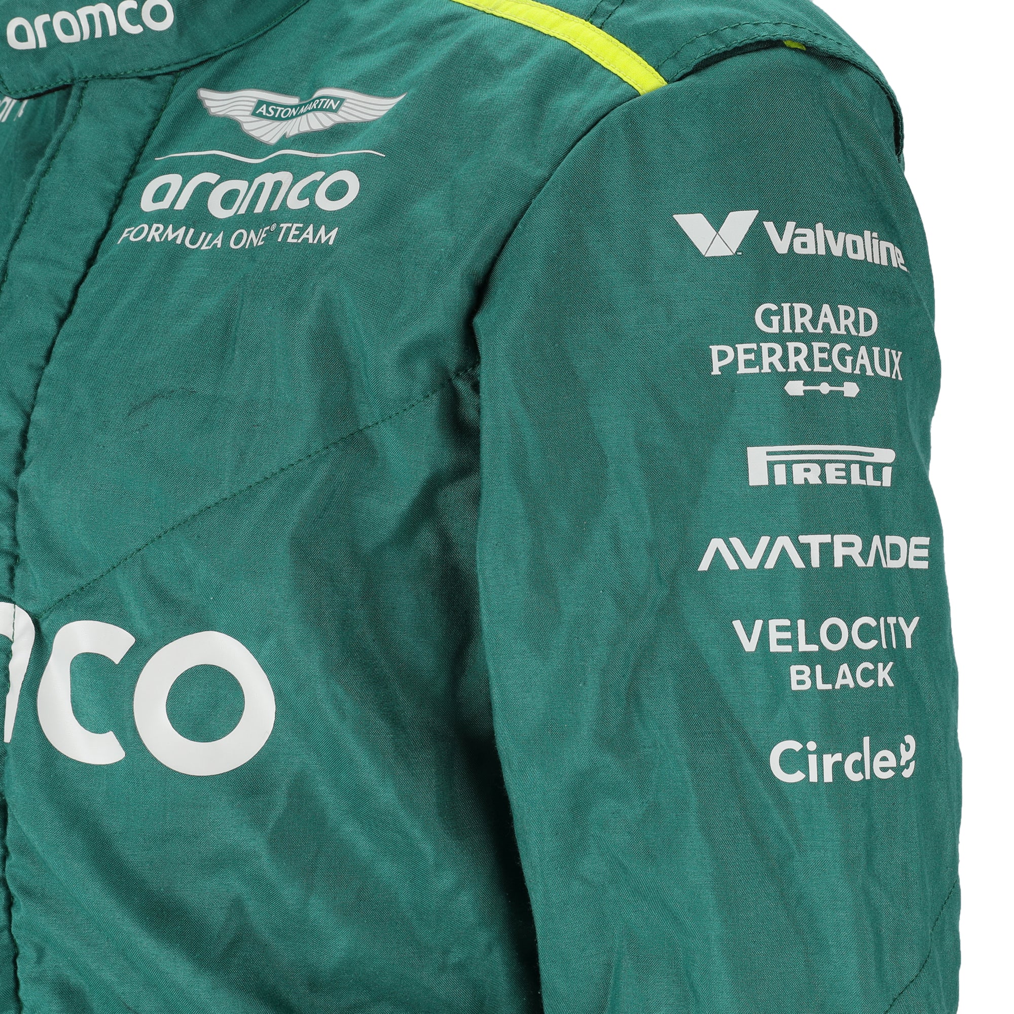 Lance Stroll 2024 Aston Martin Aramco Formula One Team Signed Grand Prix Used Race Suit - Italian GP