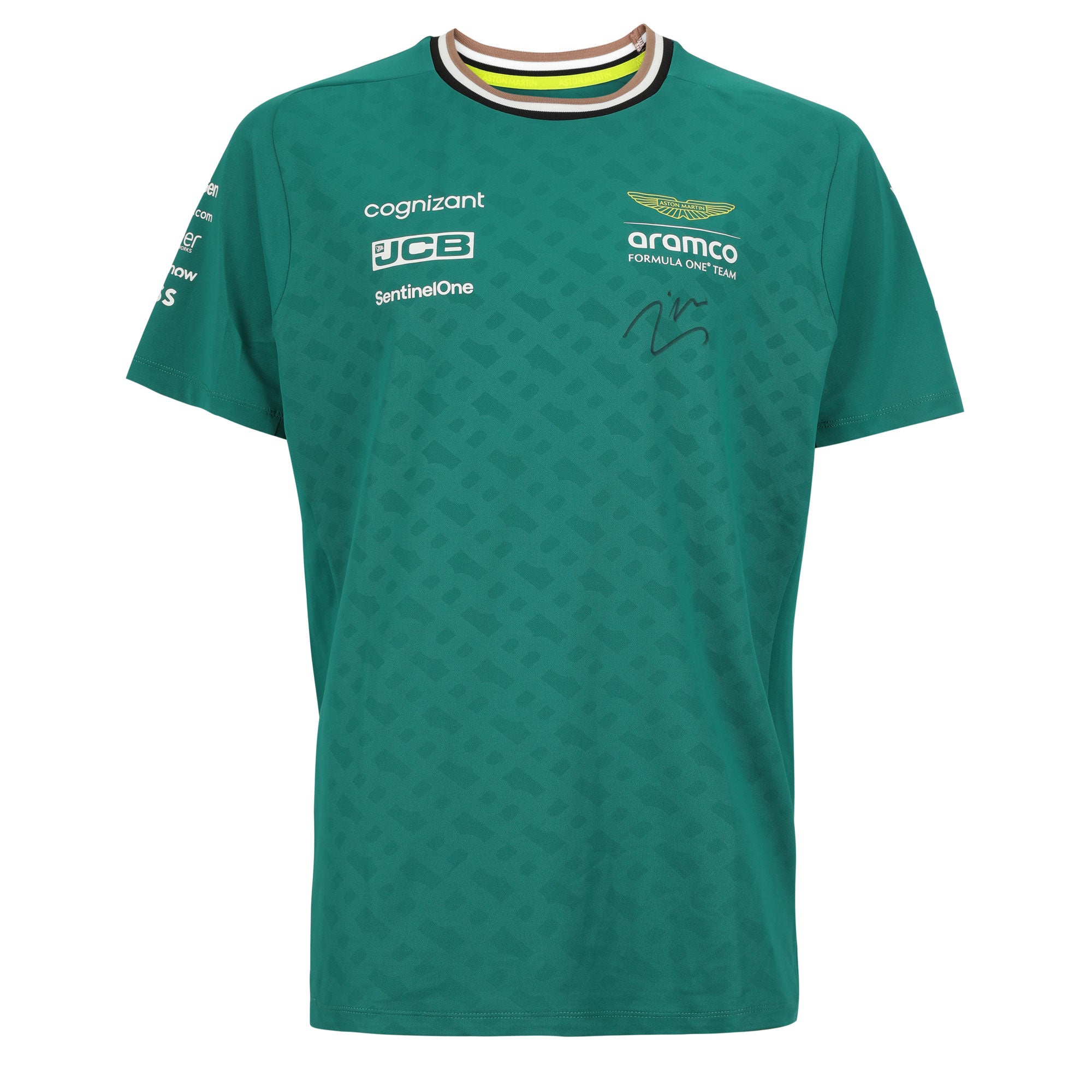 Lance Stroll Signed Aston Martin Aramco F1 Team T-Shirt