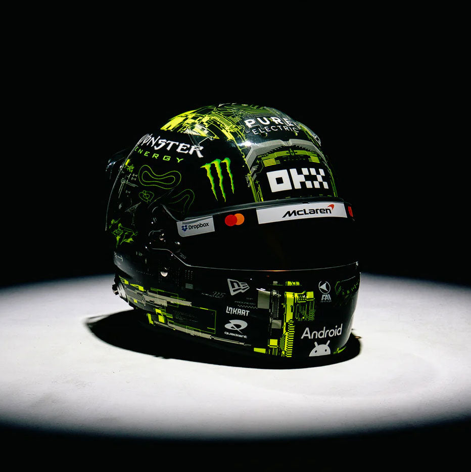 Lando Norris 2025 Pre-Season Testing 1:2 Scale Helmet