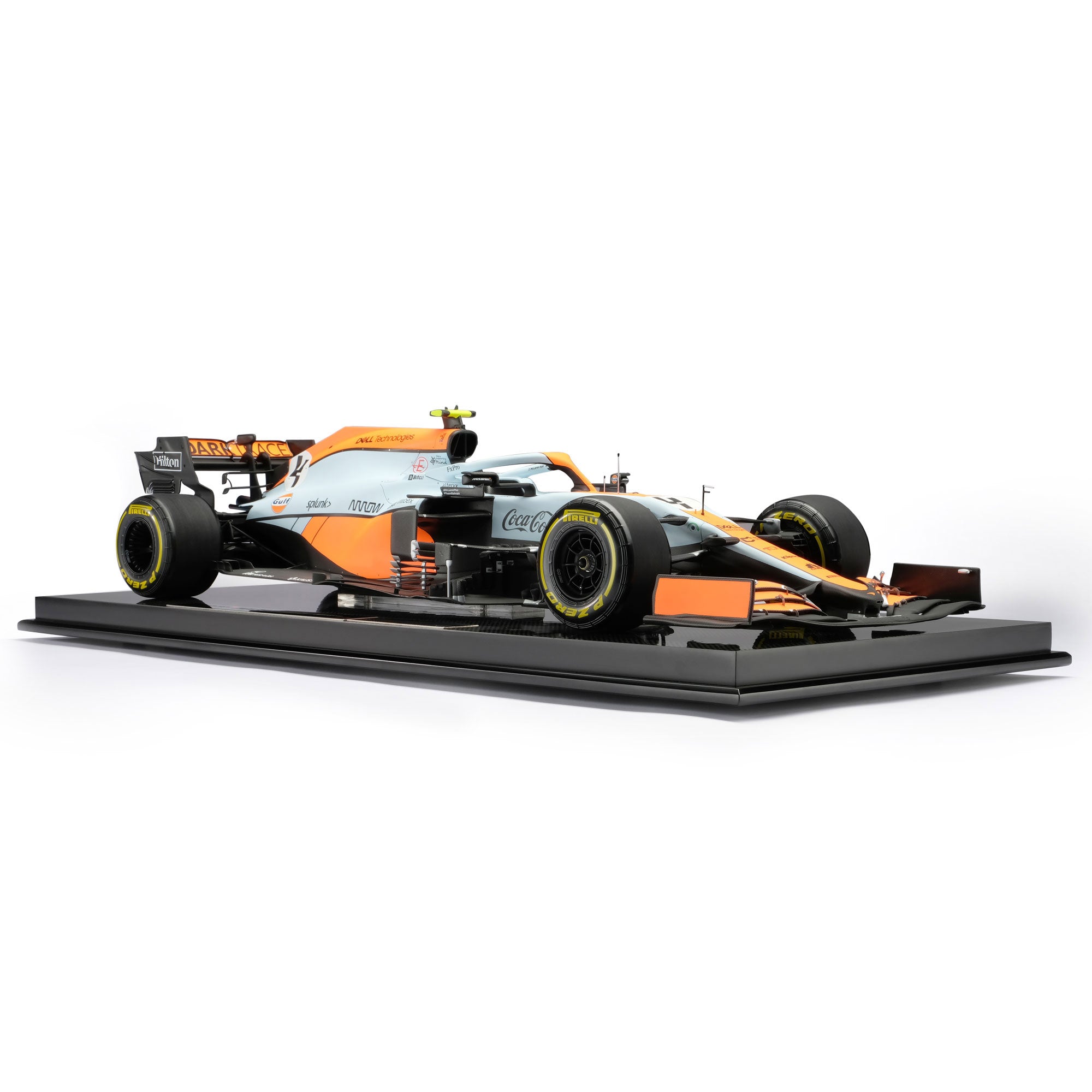 Lando Norris 2021 McLaren F1 Team MCL35M ‘Gulf’ 1:8 Scale Model – Monte Carlo