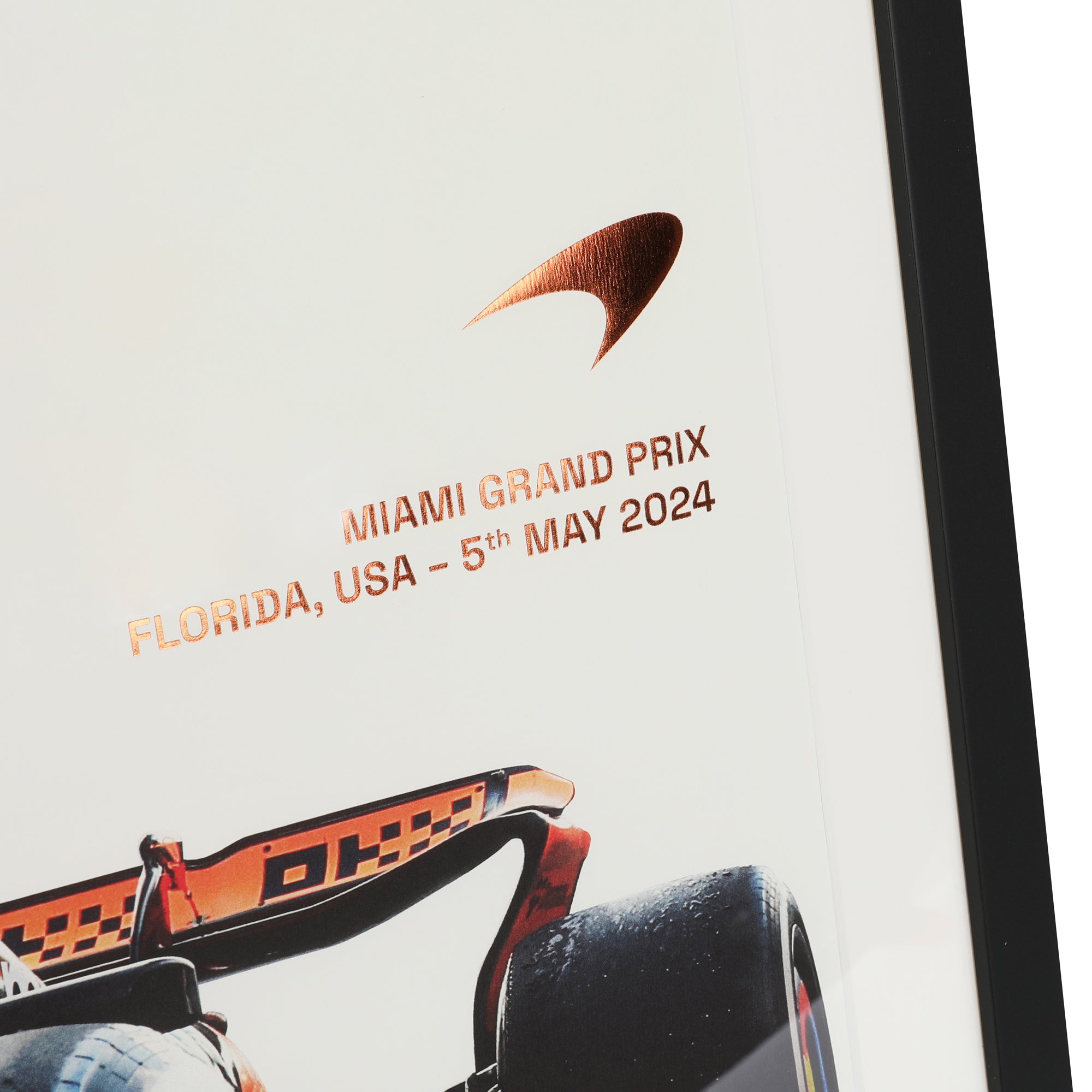 Lando Norris McLaren F1 Team Maiden GP Win Signed Poster 2024 - Miami GP