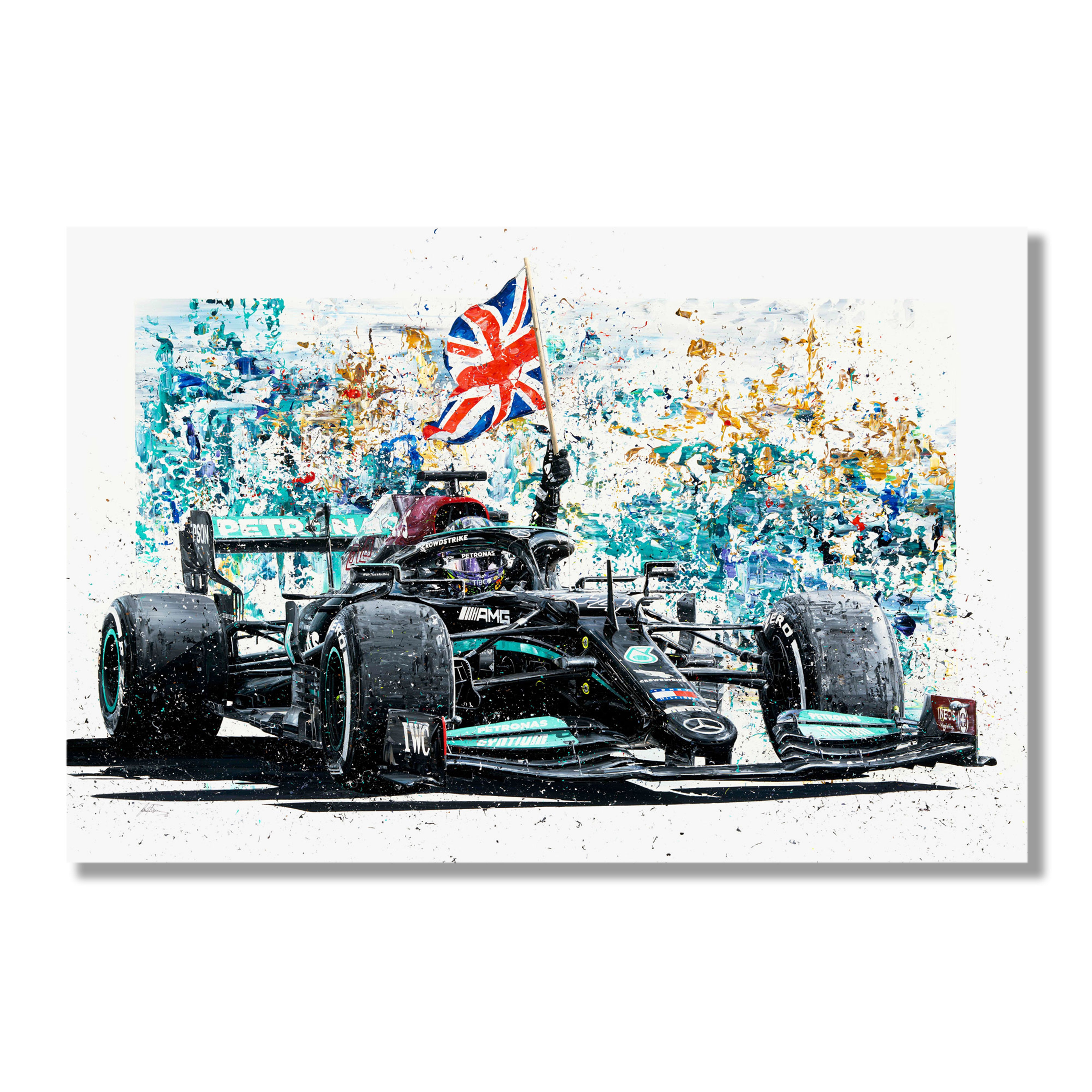 Lewis Hamilton 2021 'Union Jack' Giclee Print – David Johnson