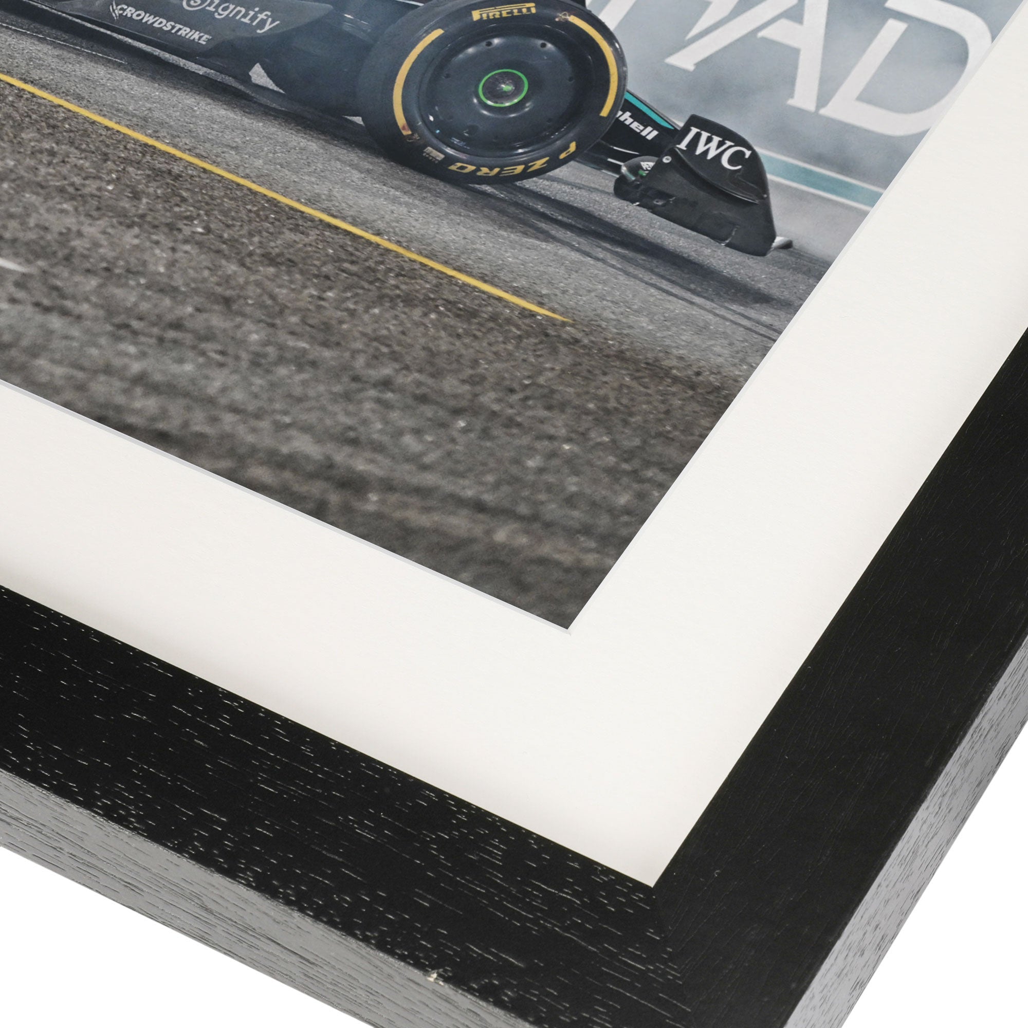 Lewis Hamilton 2024 Mercedes AMG Petronas Box Frame Print - The Farewell - Abu Dhabi GP