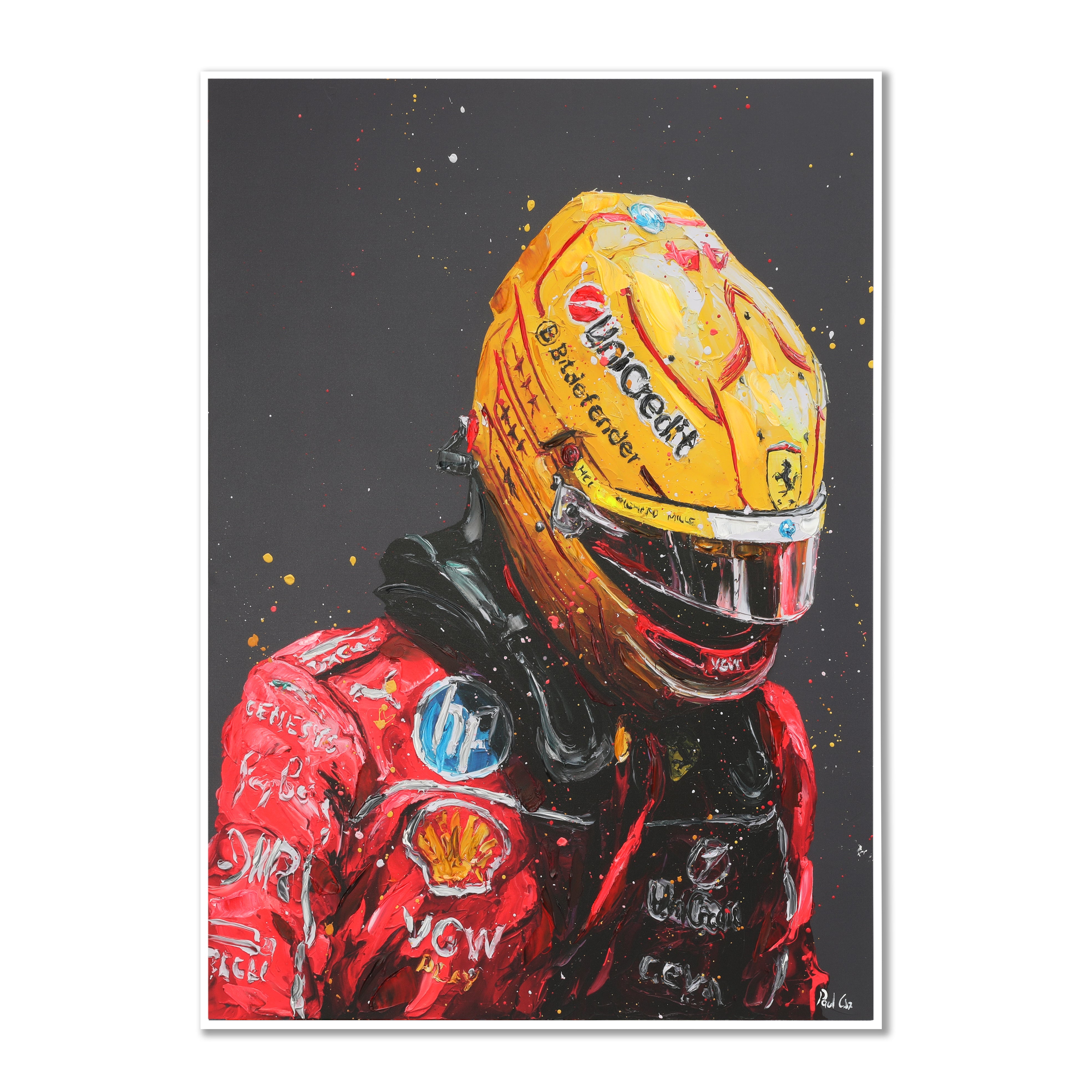 'New Era' Lewis Hamilton 2025 Ferrari Giclee Print - Paul Oz