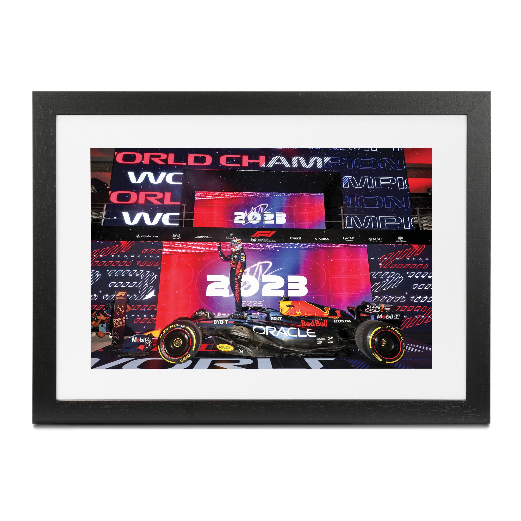 Max Verstappen 2023 Red Bull Racing Print - Three Time World Champion - Qatar GP