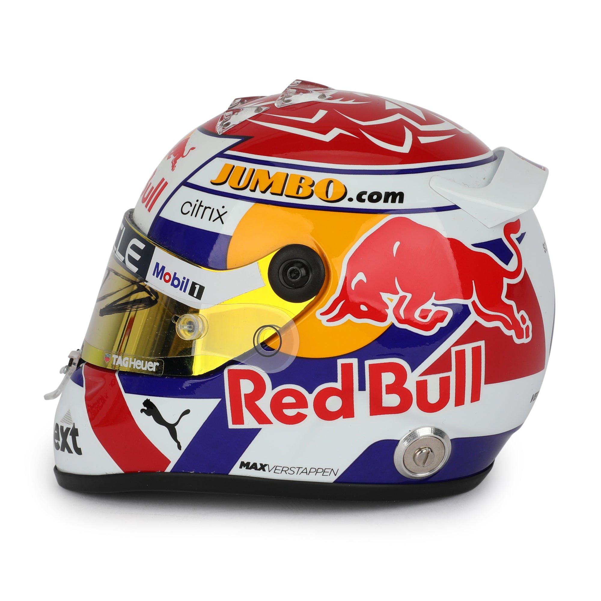 Max Verstappen Signed 2022 Red Bull Racing 1:2 Scale Helmet - Dutch GP