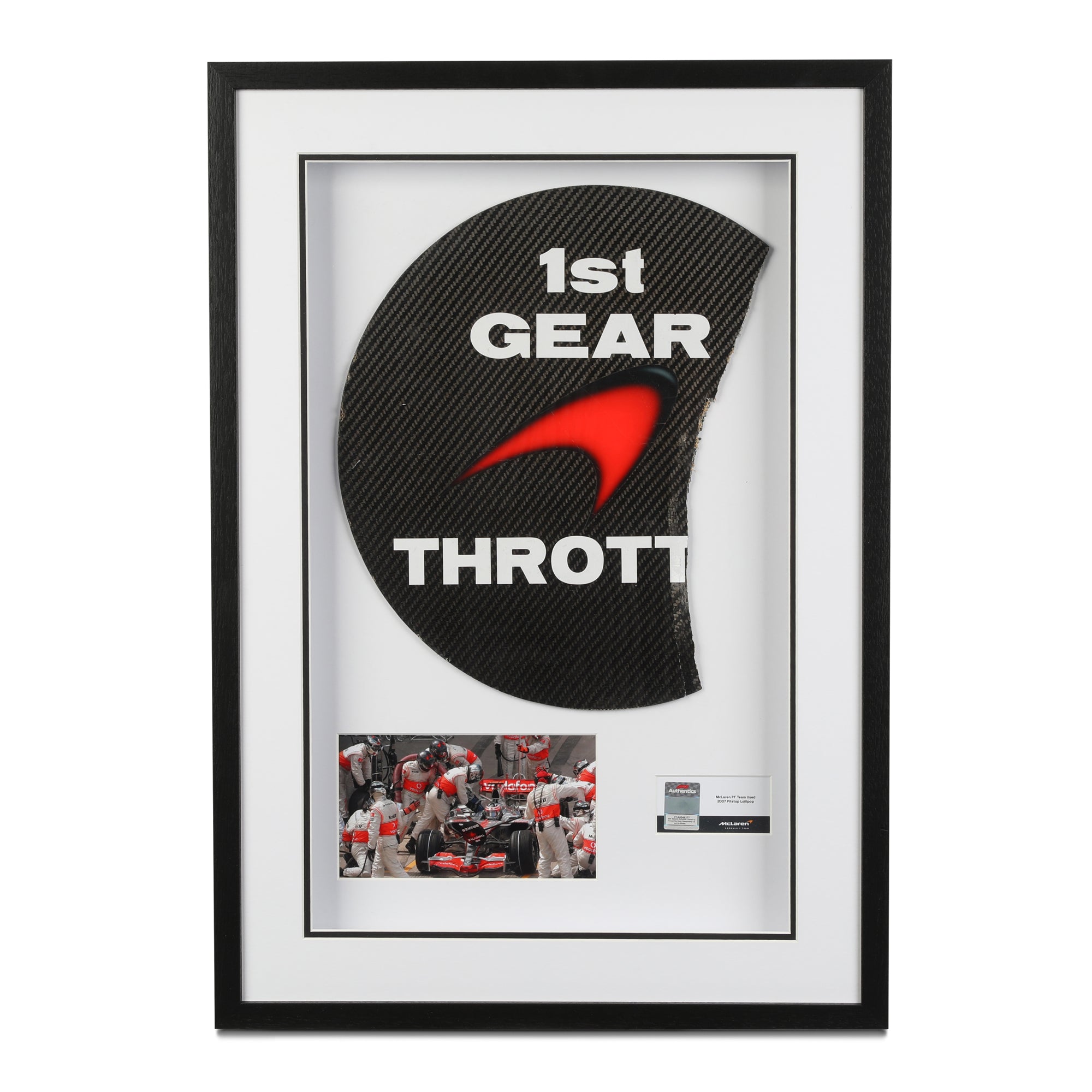 McLaren F1 Team 2007 Pitstop Lollipop Framed