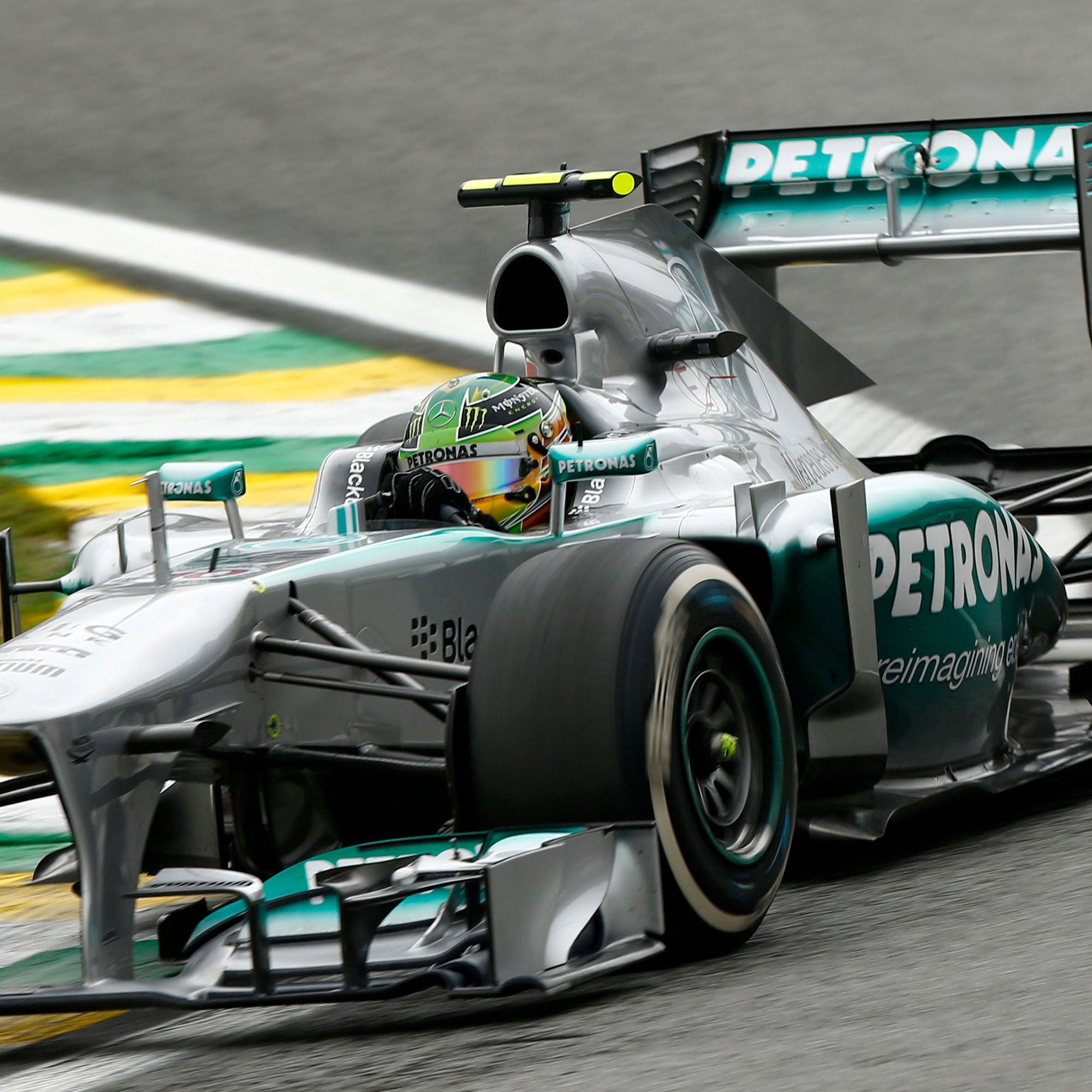 Lewis Hamilton 2013 Bodywork In Acrylic - Brazilian GP