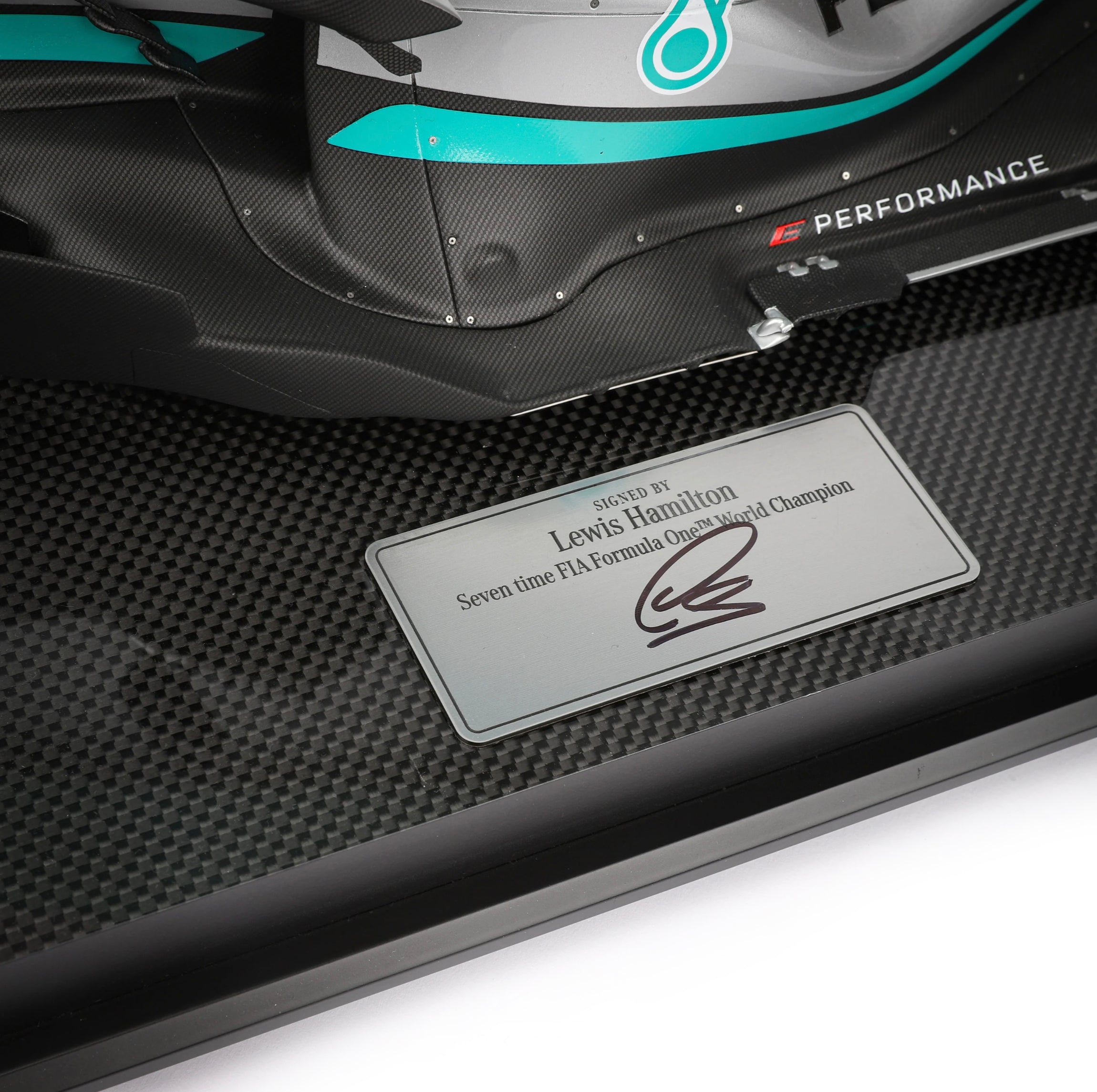 Signed Lewis Hamilton 2022 Sāo Paulo GP Mercedes-AMG F1 W13 E Performance 1:8 Scale Model