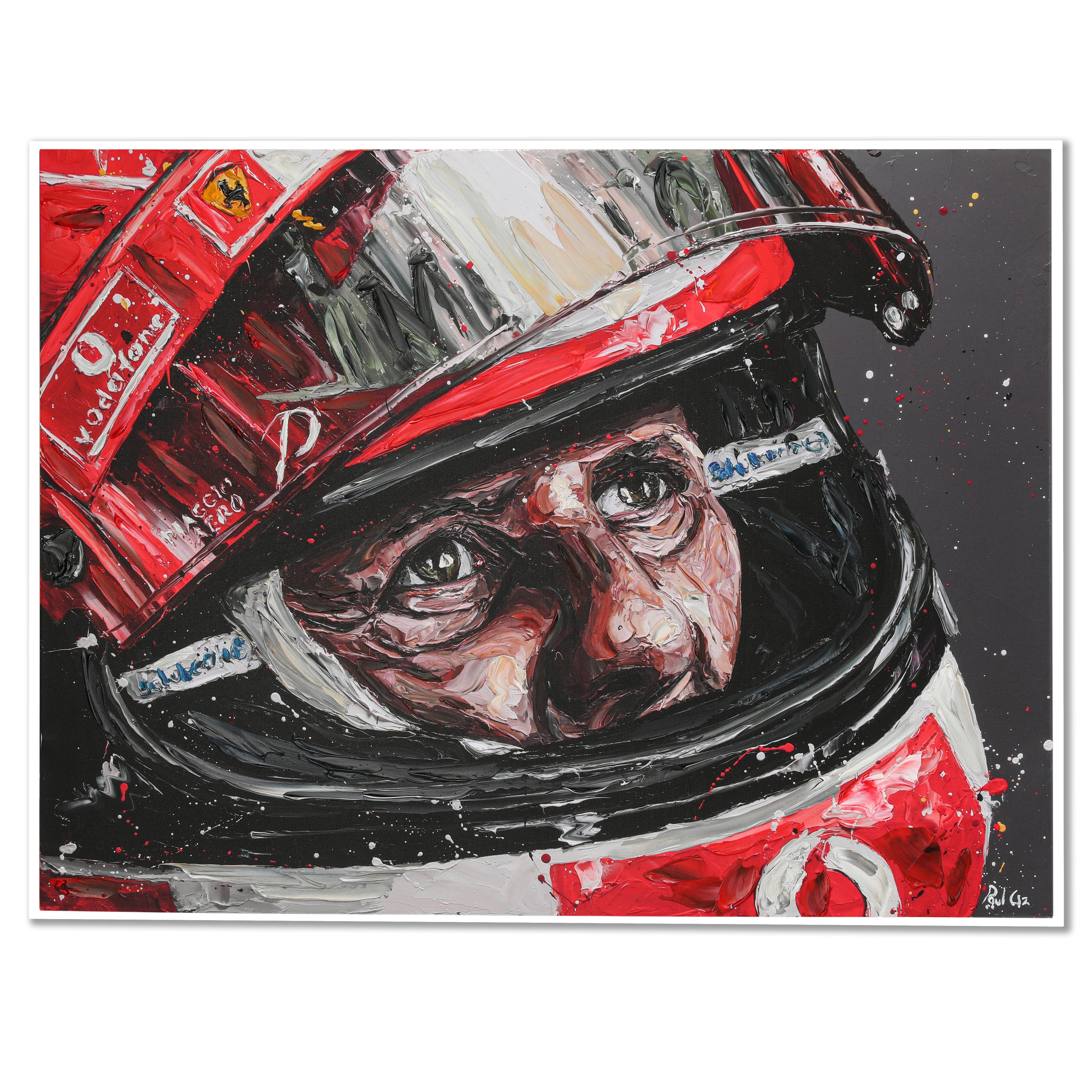 Michael Schumacher ‘GOAT Helmet’ Giclee Print – Paul Oz