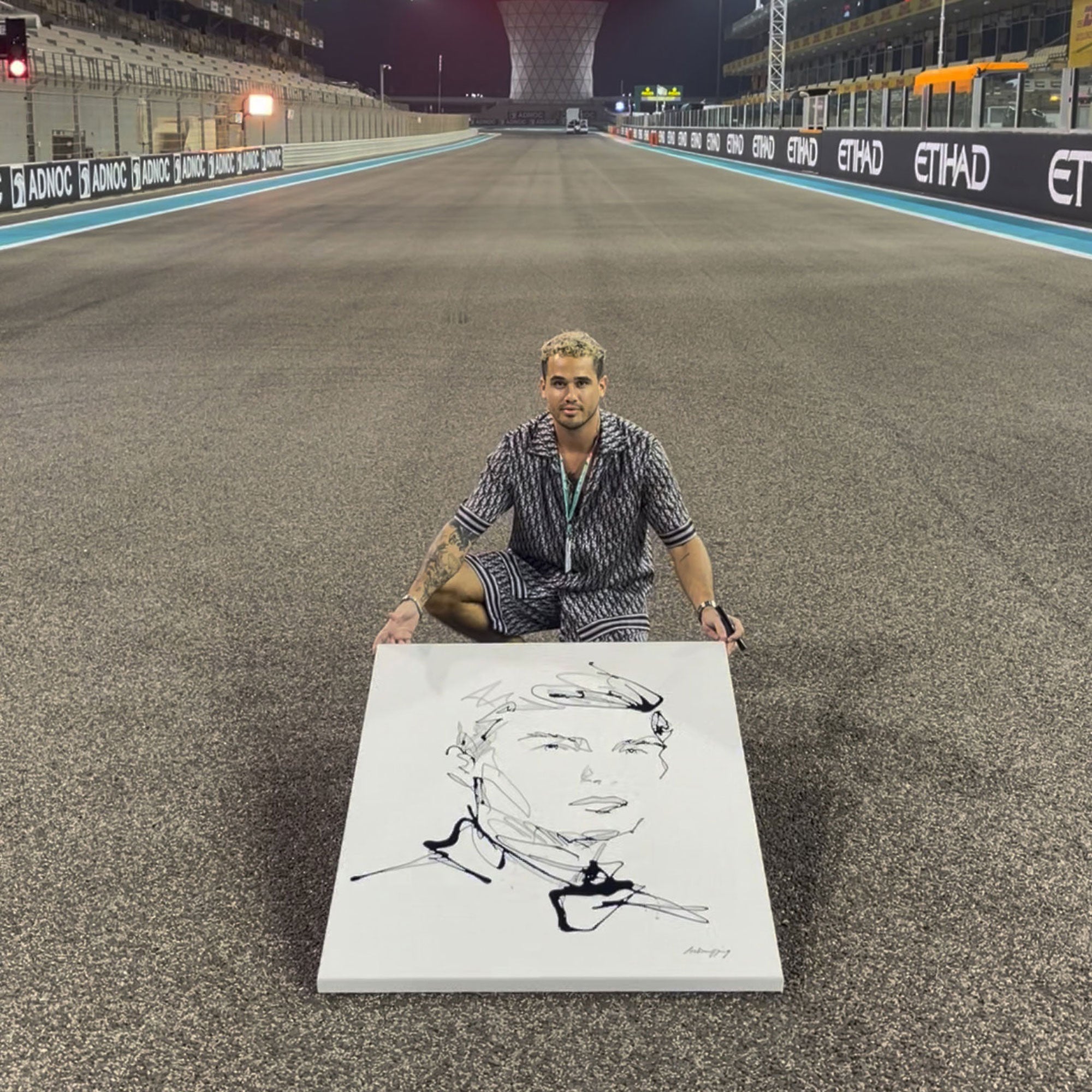 Max Verstappen 2022 Abu Dhabi GP Canvas Print – Mr Dripping