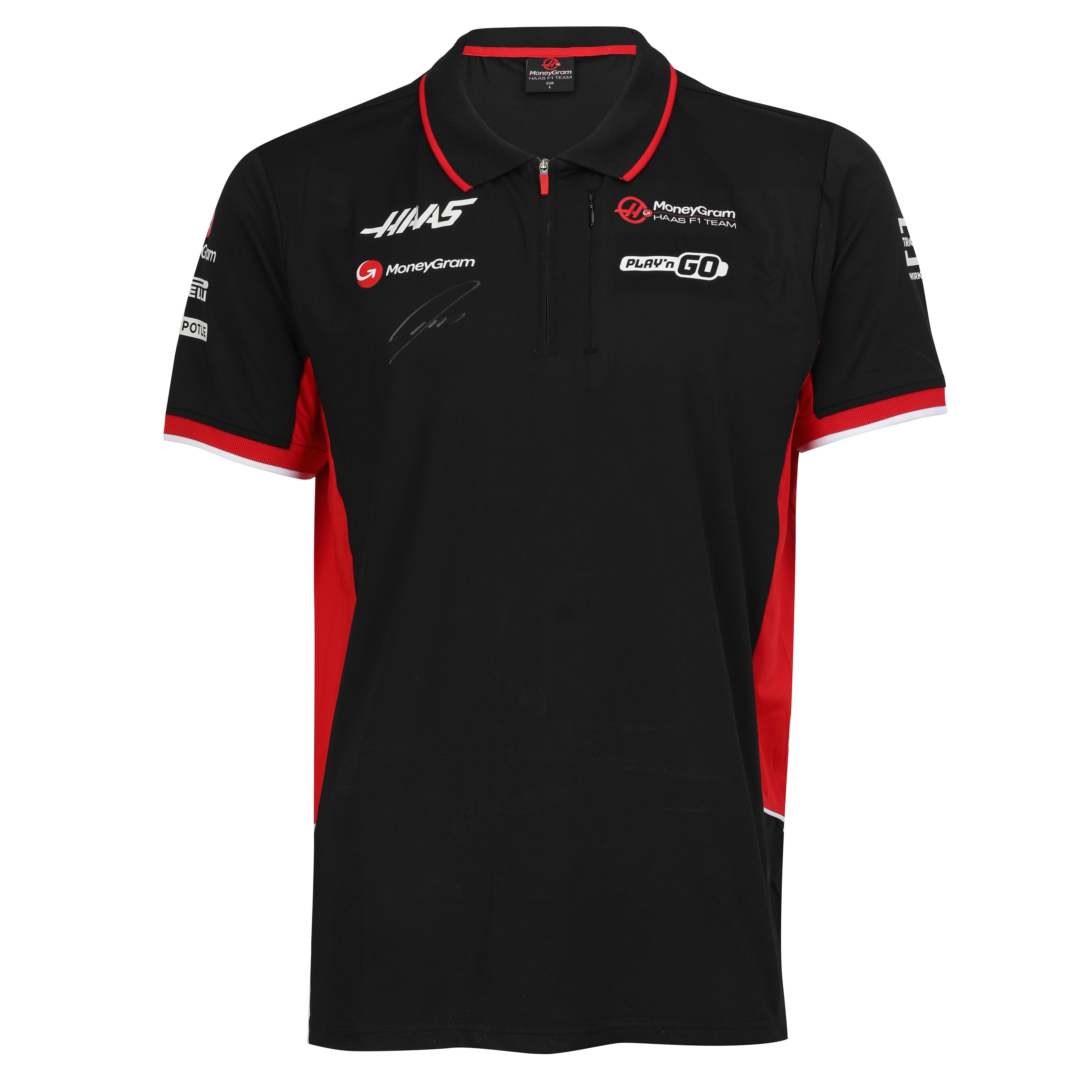Nico Hulkenberg Signed 2024 Haas F1 Team Polo Shirt