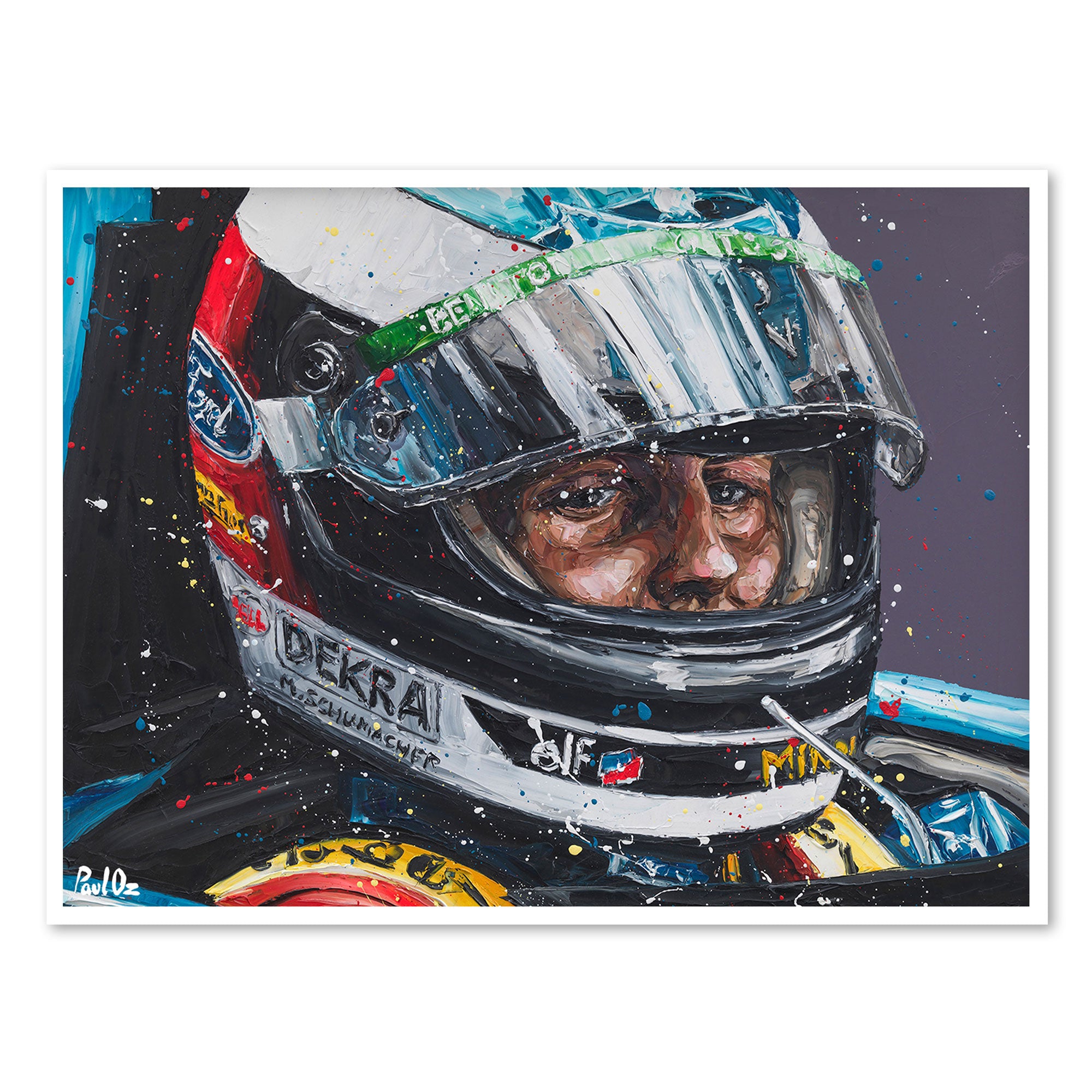 Michael Schumacher 1994 Australian GP Print - Paul Oz