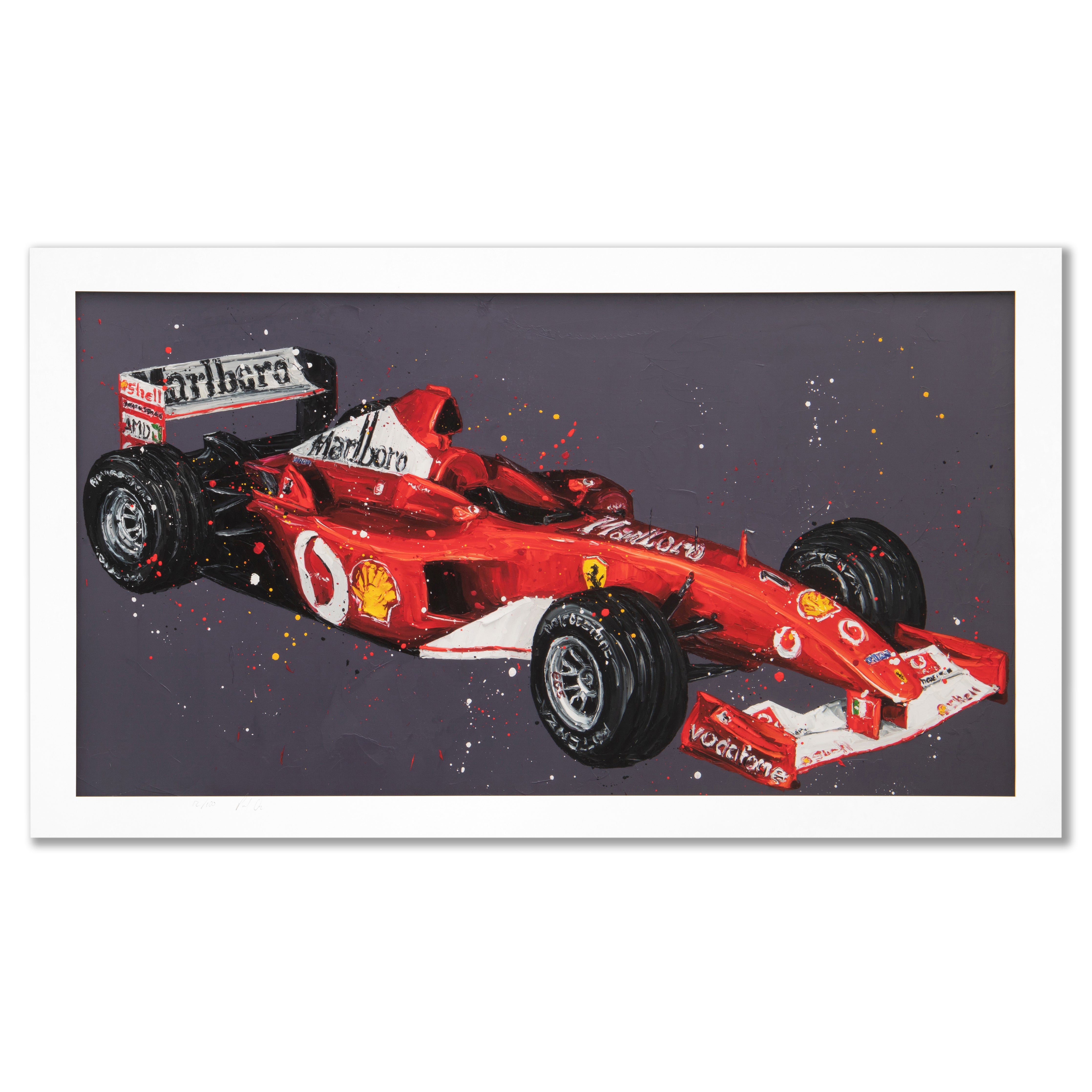 Michael Schumacher ‘Ferrari’ Print - Paul Oz