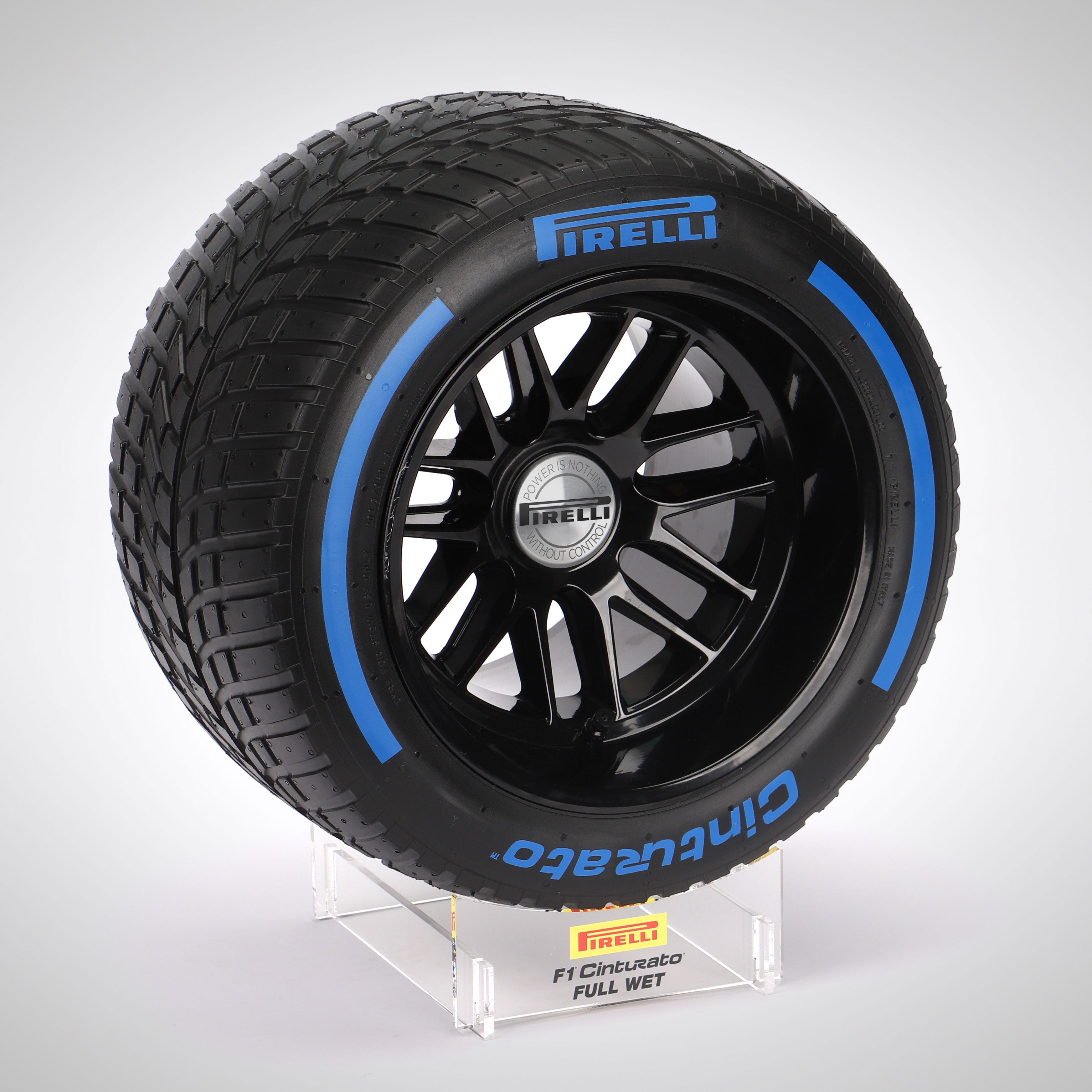 Pirelli Wind Tunnel Tyre 2023 Blue Wet Compound