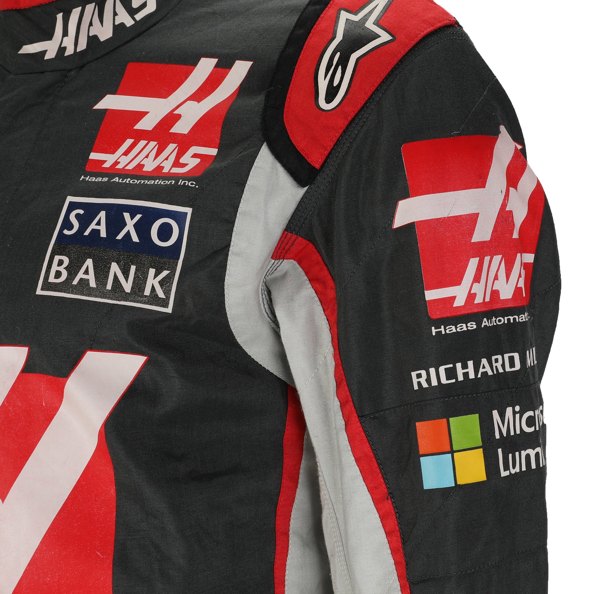 Romain Grosjean 2016 Haas F1 Team Grand Prix Used Suit