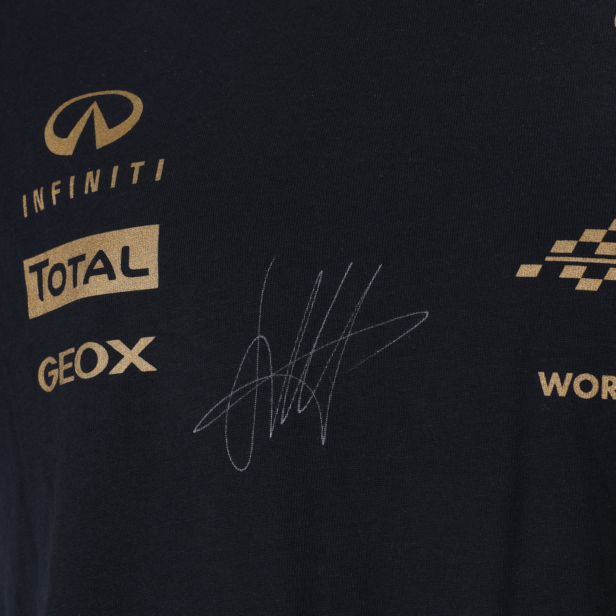 Sebastian Vettel Signed 2012 Red Bull Racing T-Shirt