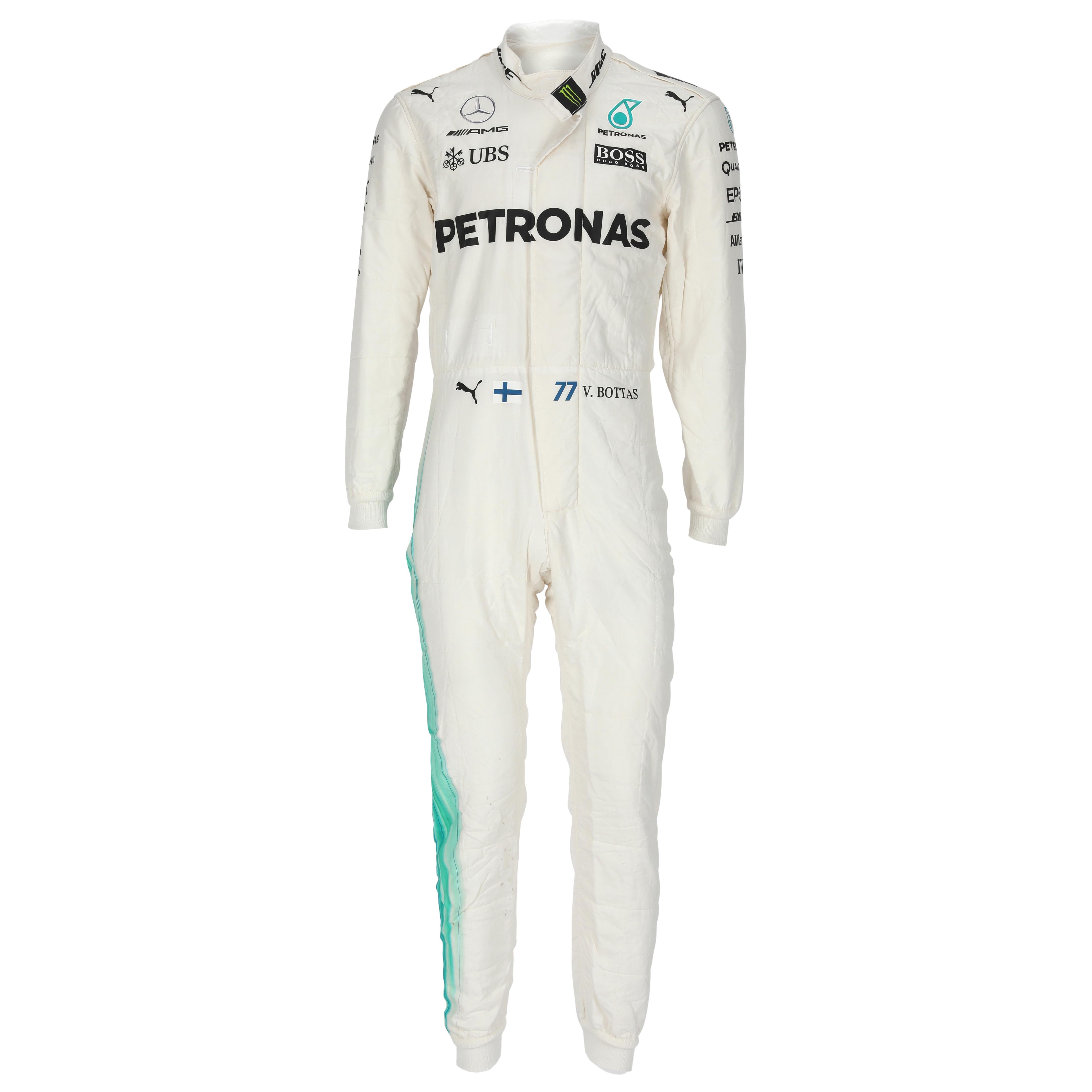 Valtteri Bottas 2017 Used Mercedes AMG Petronas Race Suit