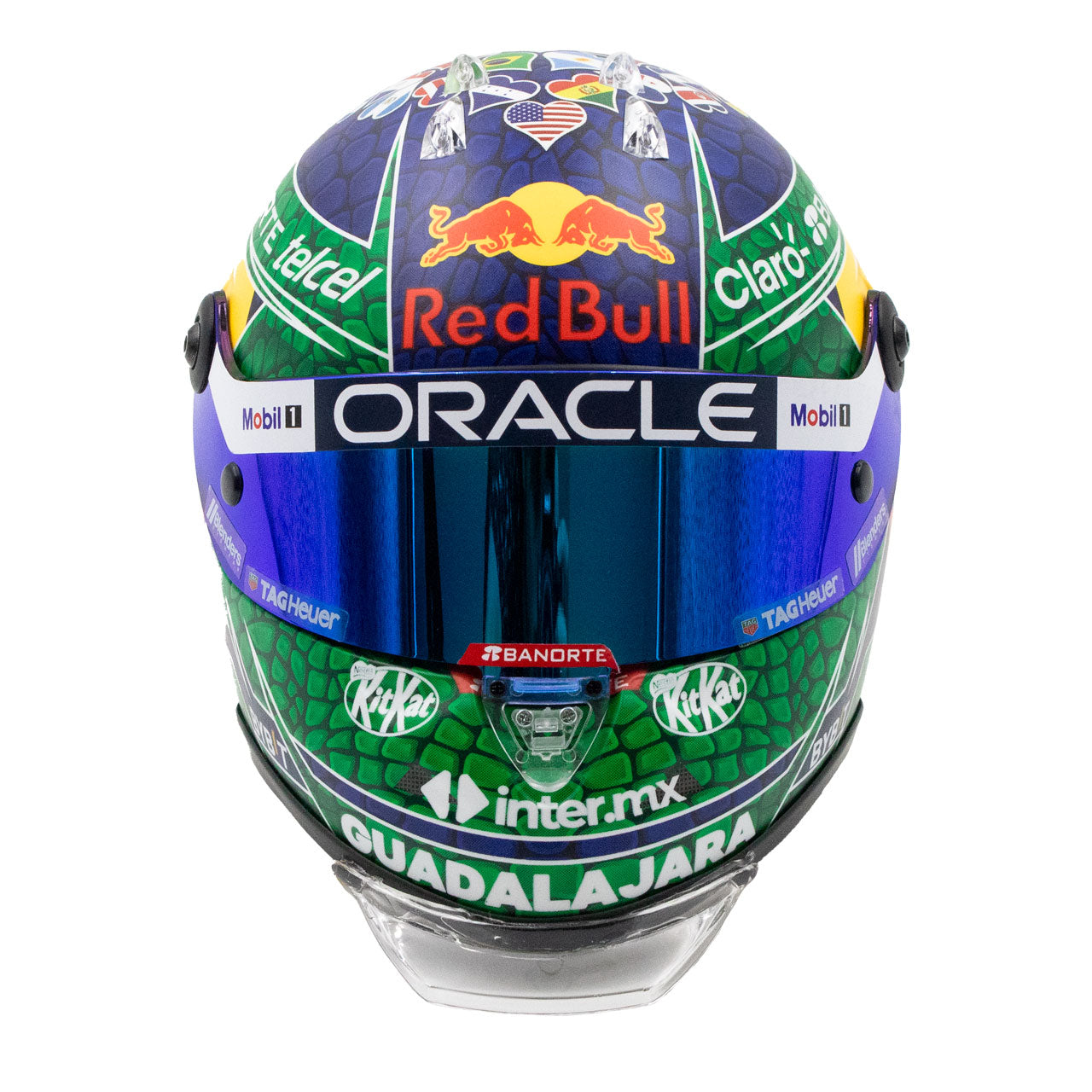 Sergio Perez 2024 Mini Helmet – Miami Edition