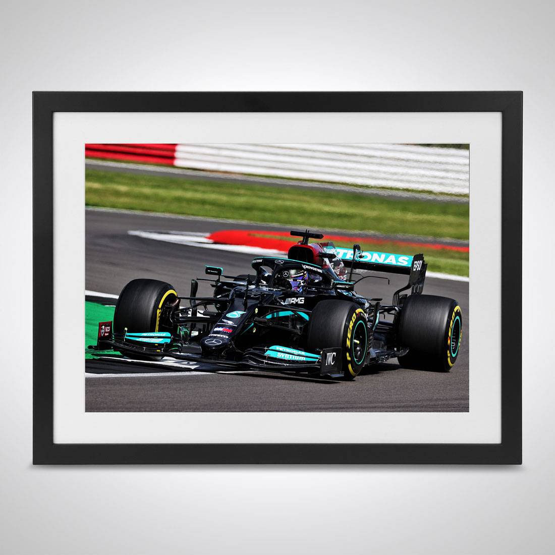 Lewis Hamilton 2021 British GP Vale – James Moy Print