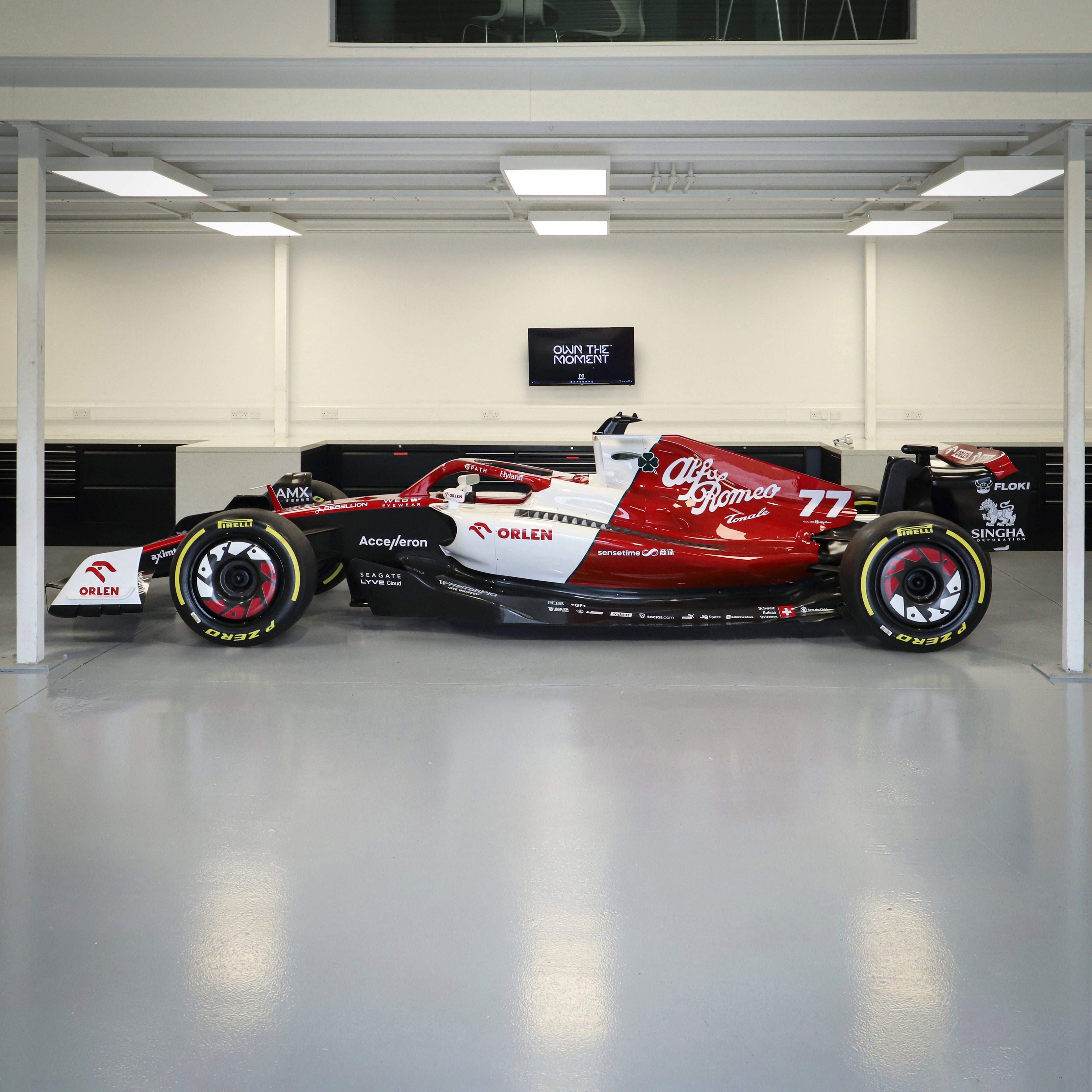 Official Alfa Romeo F1 Team ORLEN 2022 - Chassis 1 - C42 Show Car Signed By Bottas & Zhou With Monaco & US GP Racewear