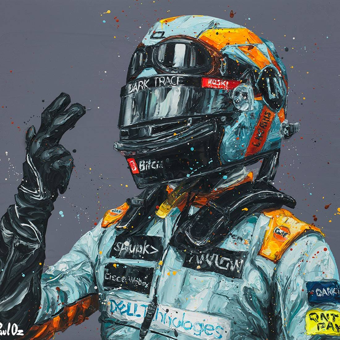 Lando Norris in Monaco 2021 Rolled Print Artwork - Paul Oz