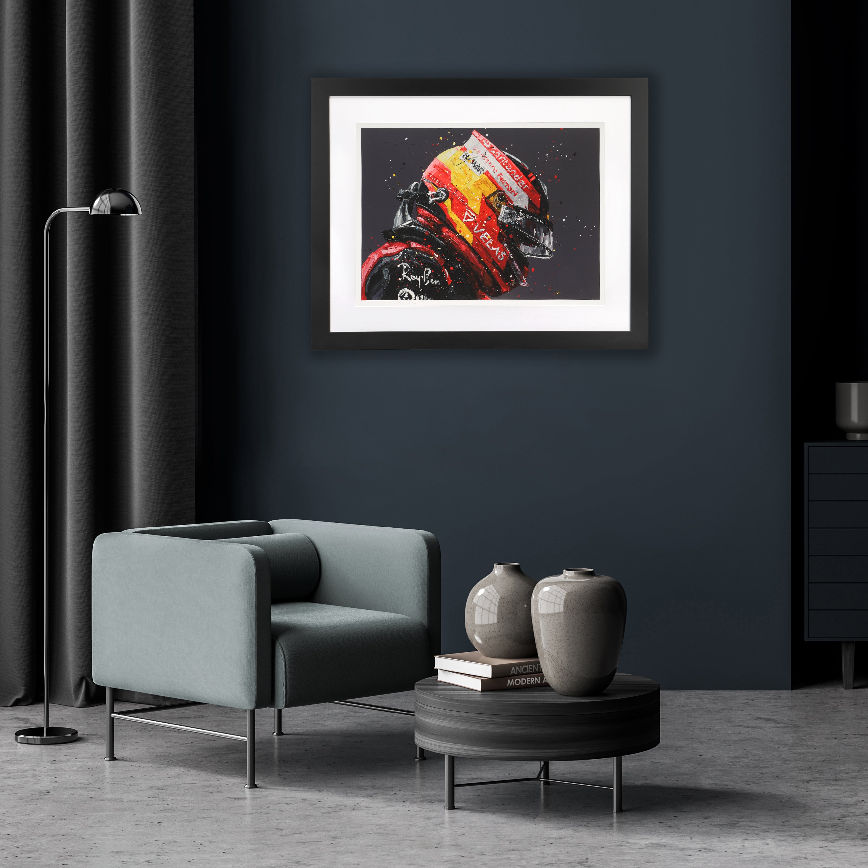 Carlos Sainz 2022 British Grand Prix Print - Paul Oz